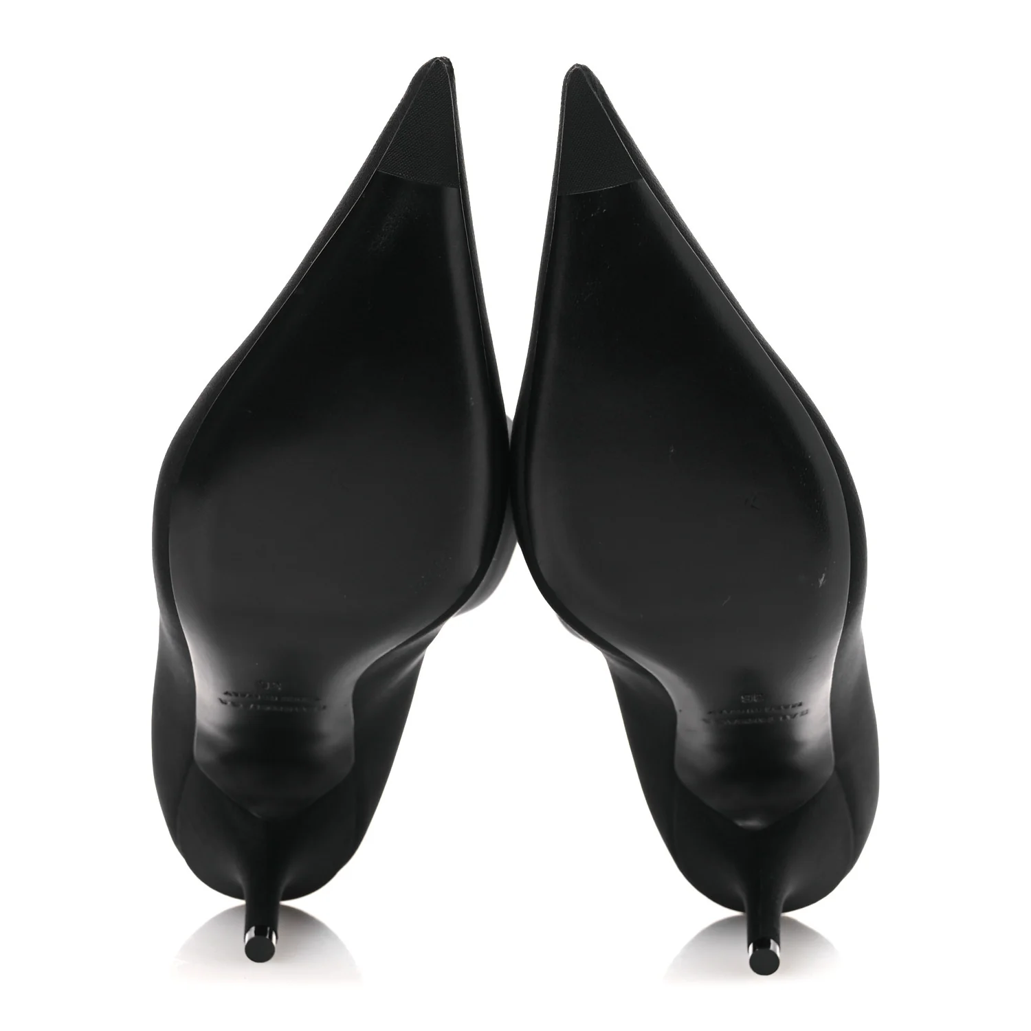 Jersey Crepe Extreme Pointed Toe Knife Booties 36 Black