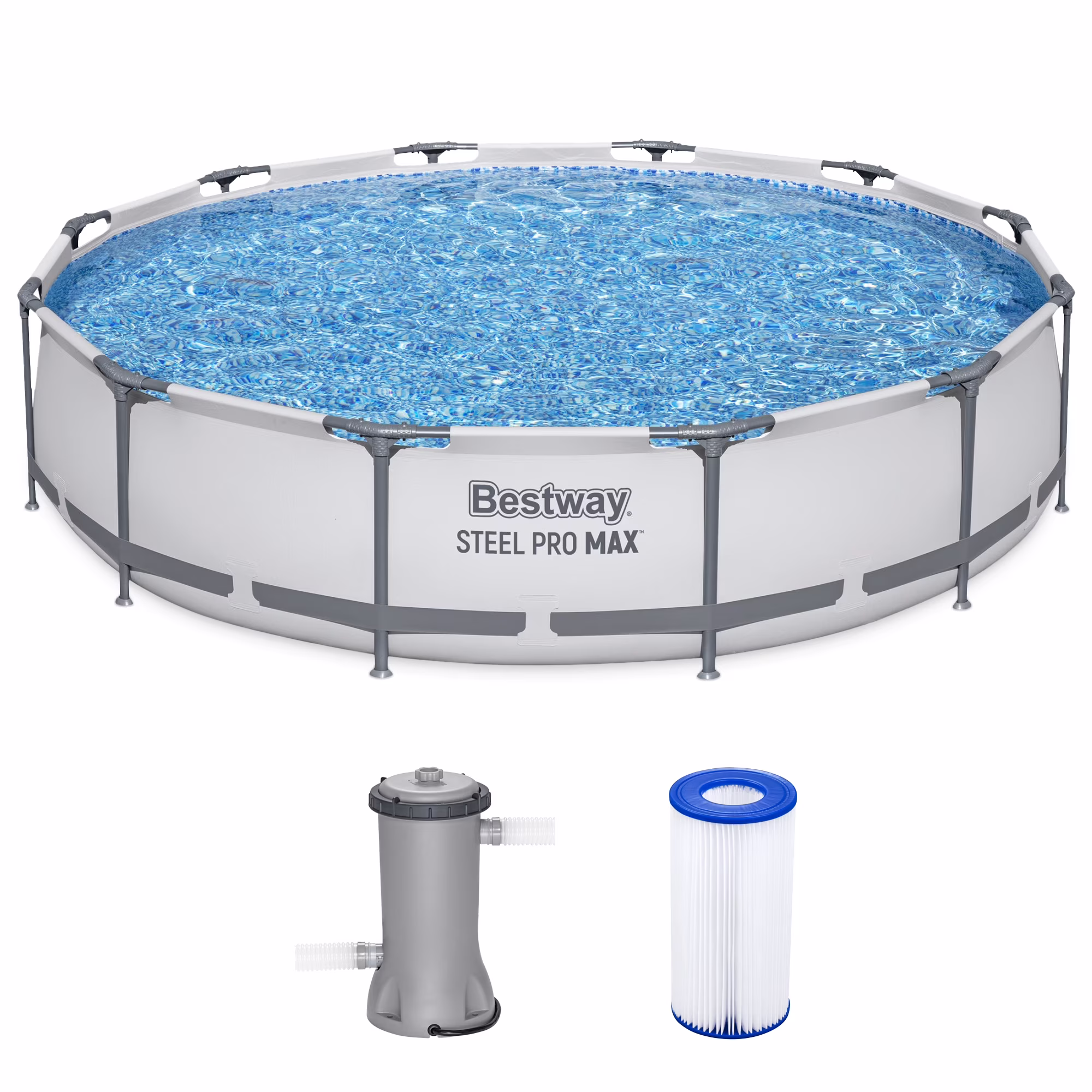 Steel Pro MAX 10' x 30" Above Ground Pool Set Round(10 ft) - Image 7