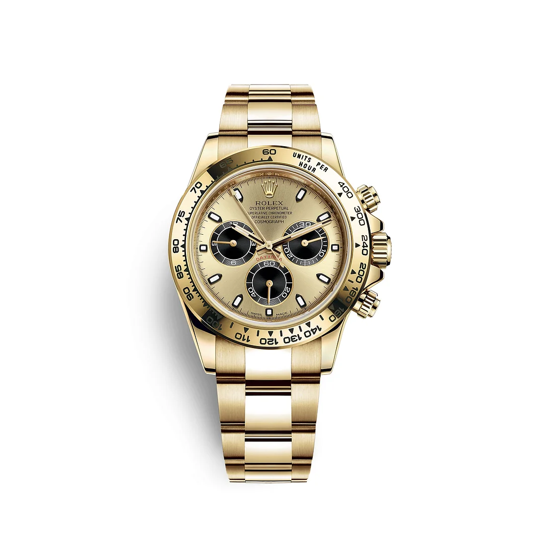 [Super Clone]Rolex Daytona Yellow Gold / Champagne / Oyster m126508-0006