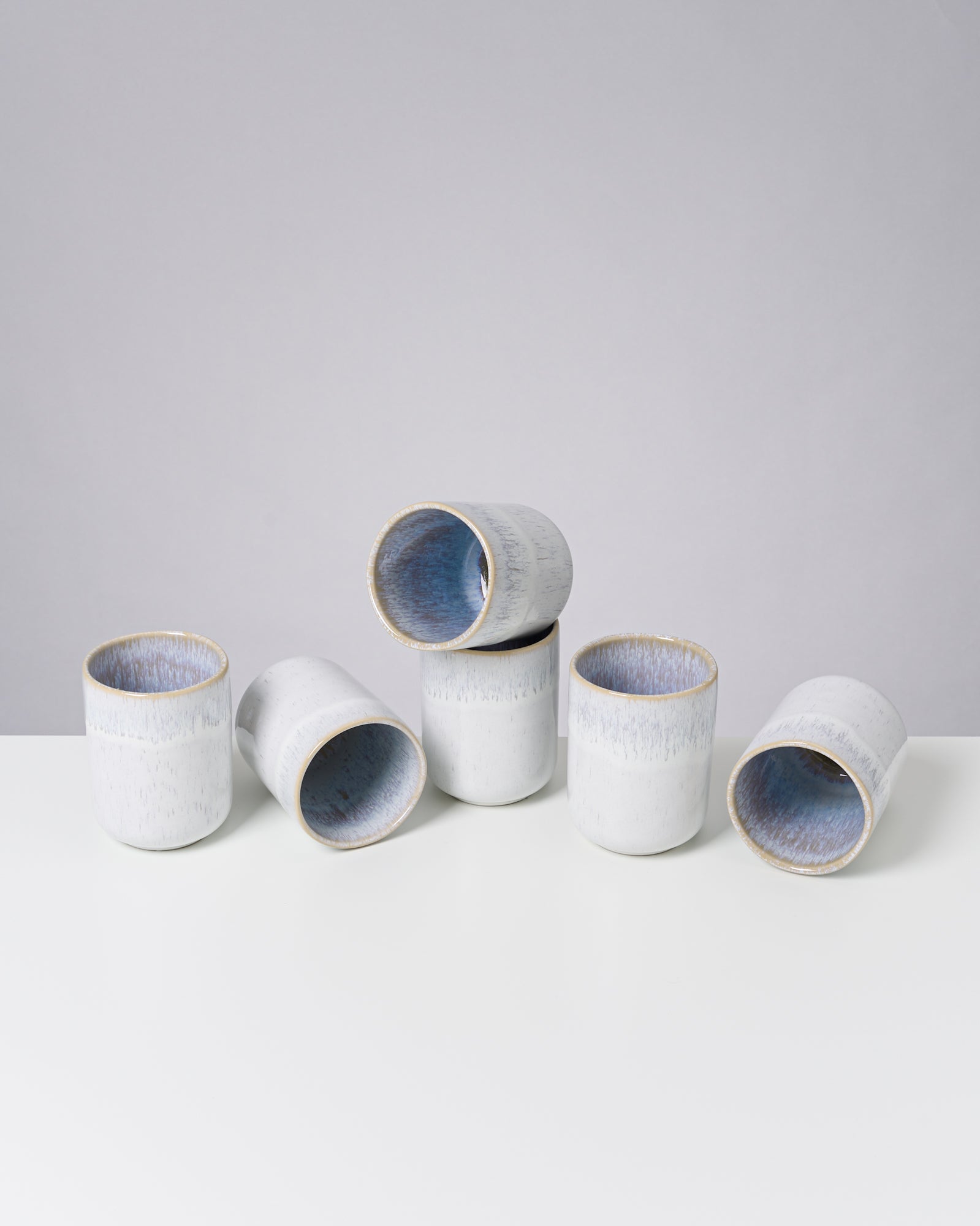 MELIDES - LARGE CUP STONEBLUE SET OF 6