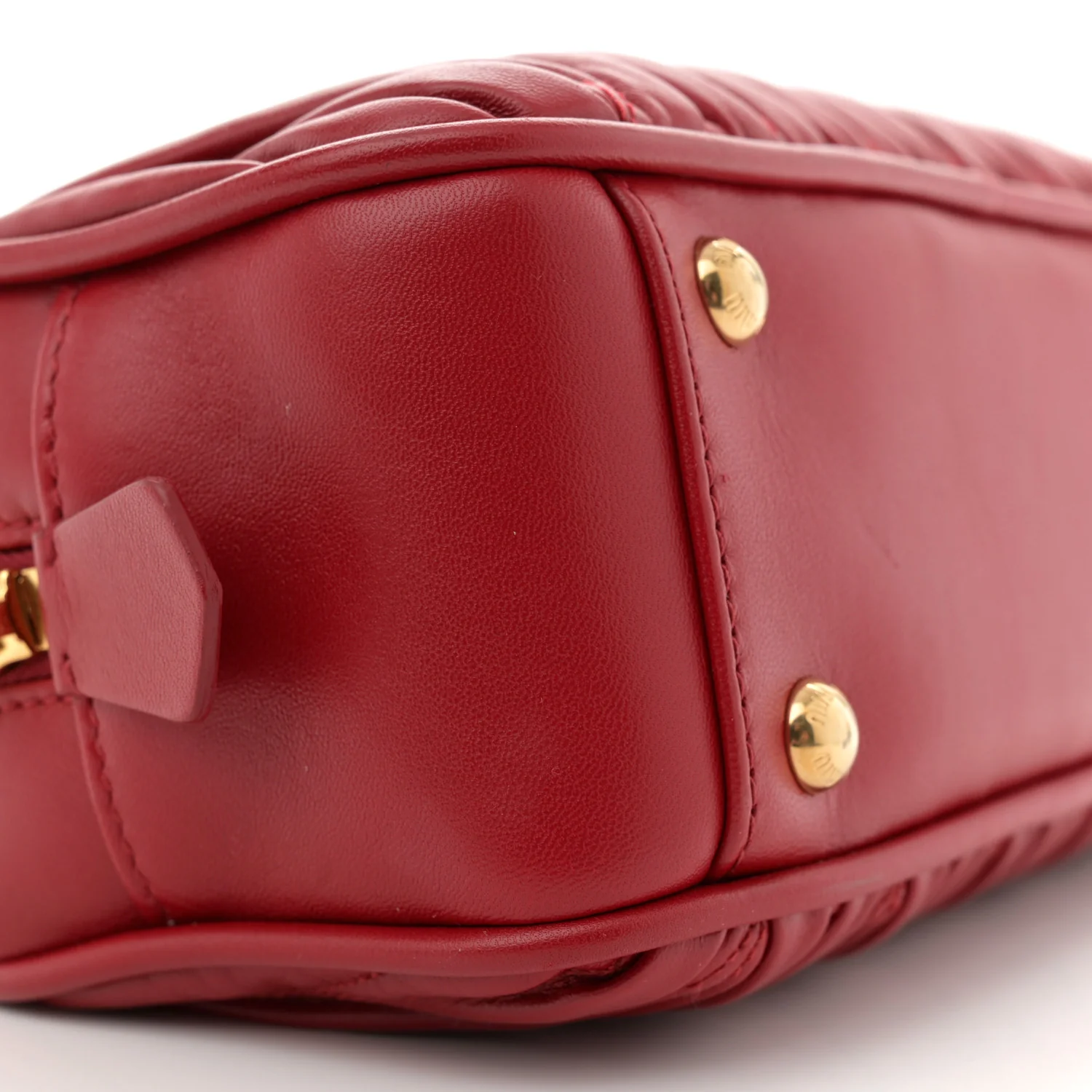 Nappa Matelasse Regular Arcadie Top Handle Bag Rosso