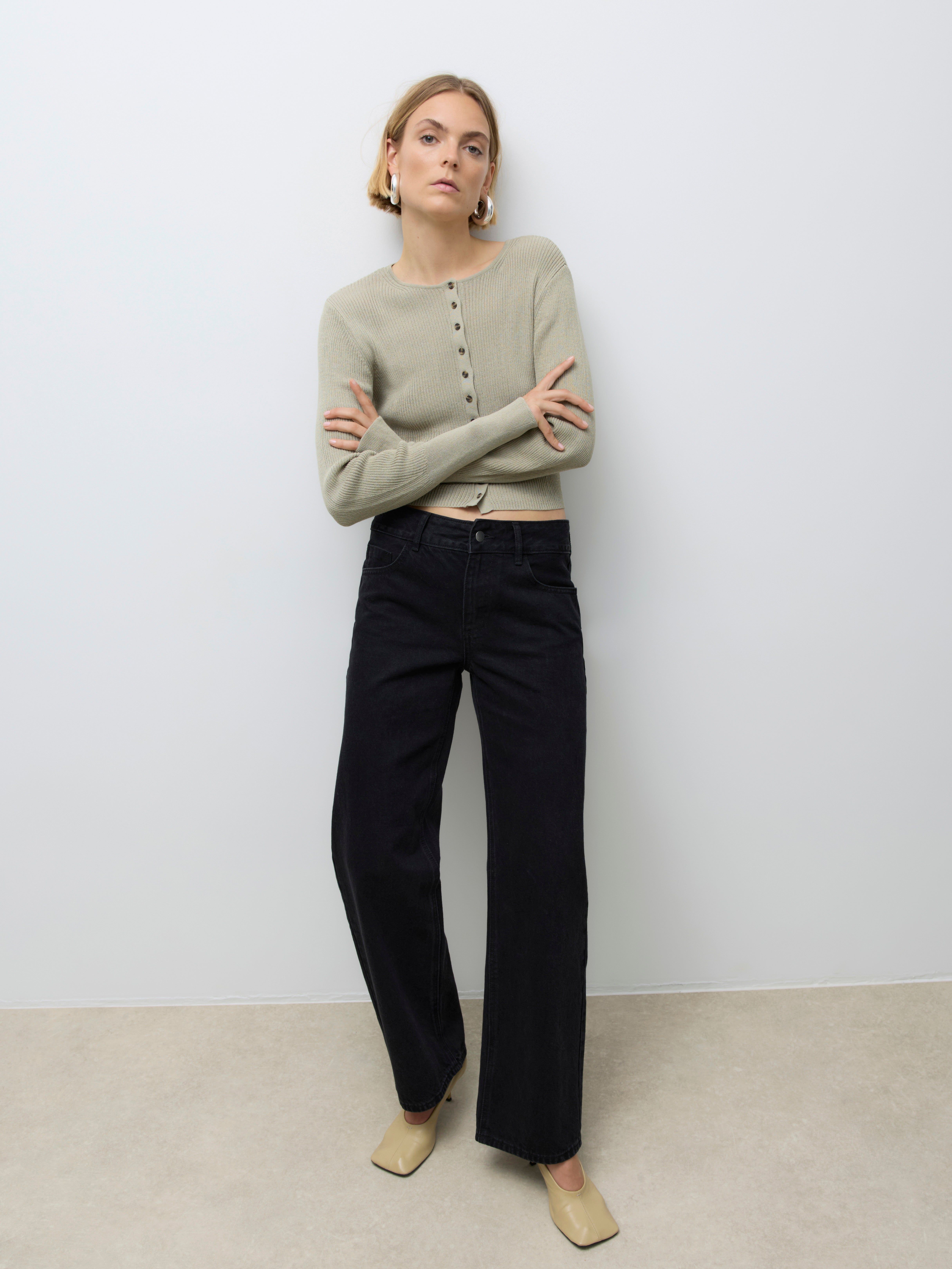VERO MODA® AWRENA Mid rise Wide Leg Fit Jeans