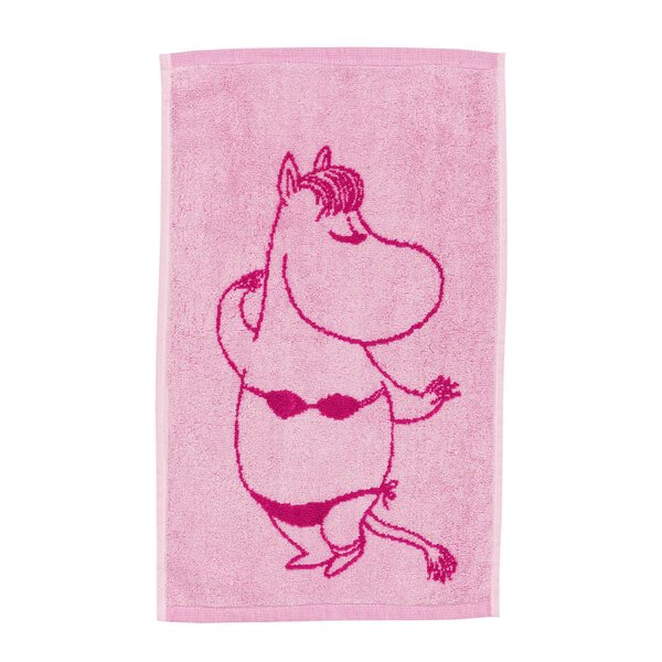 Mummi håndkle 30x50 cm Snorkfrøken rosa