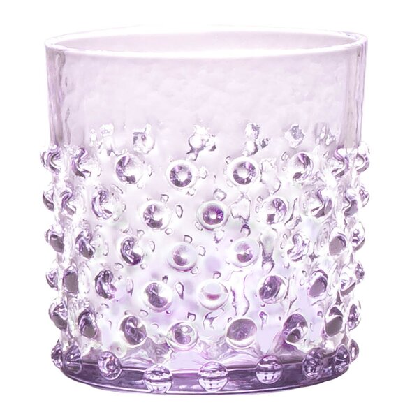 Hobnail vannglass 15 cl lilla
