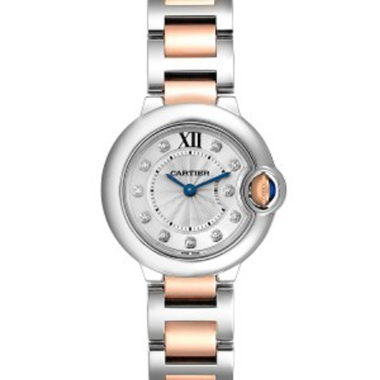 [Super Clone]BALLON BLEU Rose Gold Mix Diamond Dial 36mm
