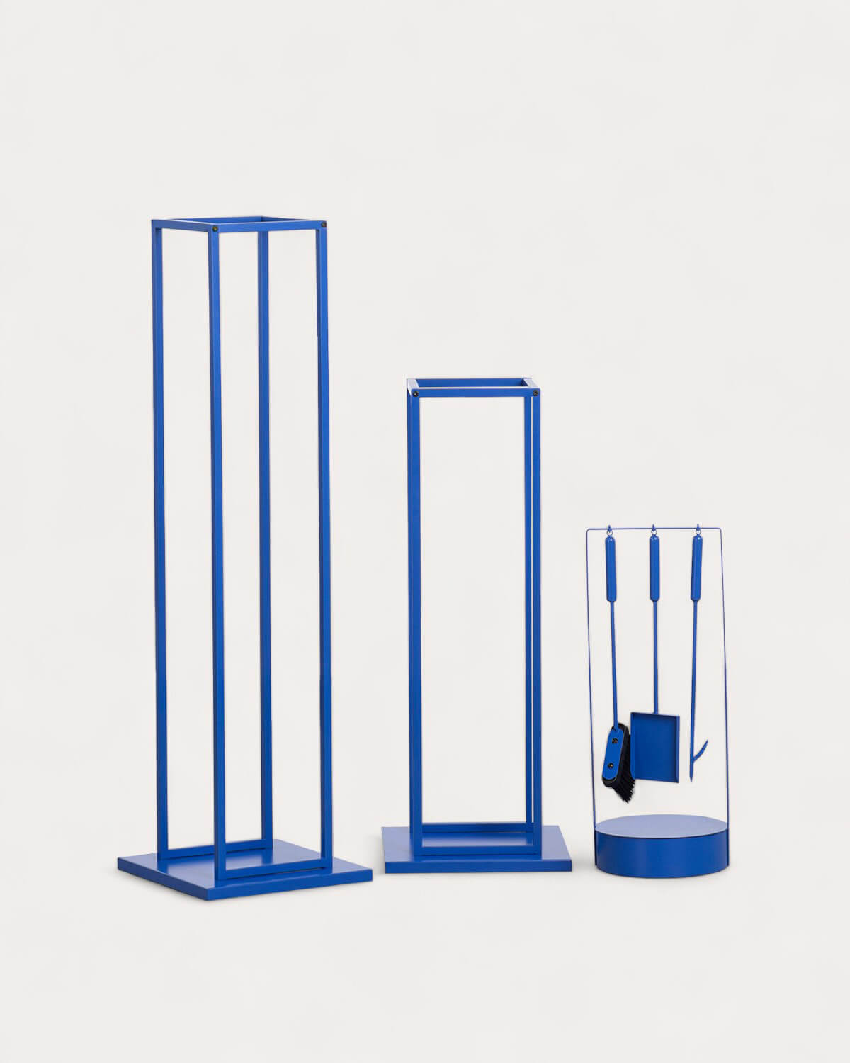 Lior - Conjunto de 2 Leñeros y Accesorios para Chimenea Lior