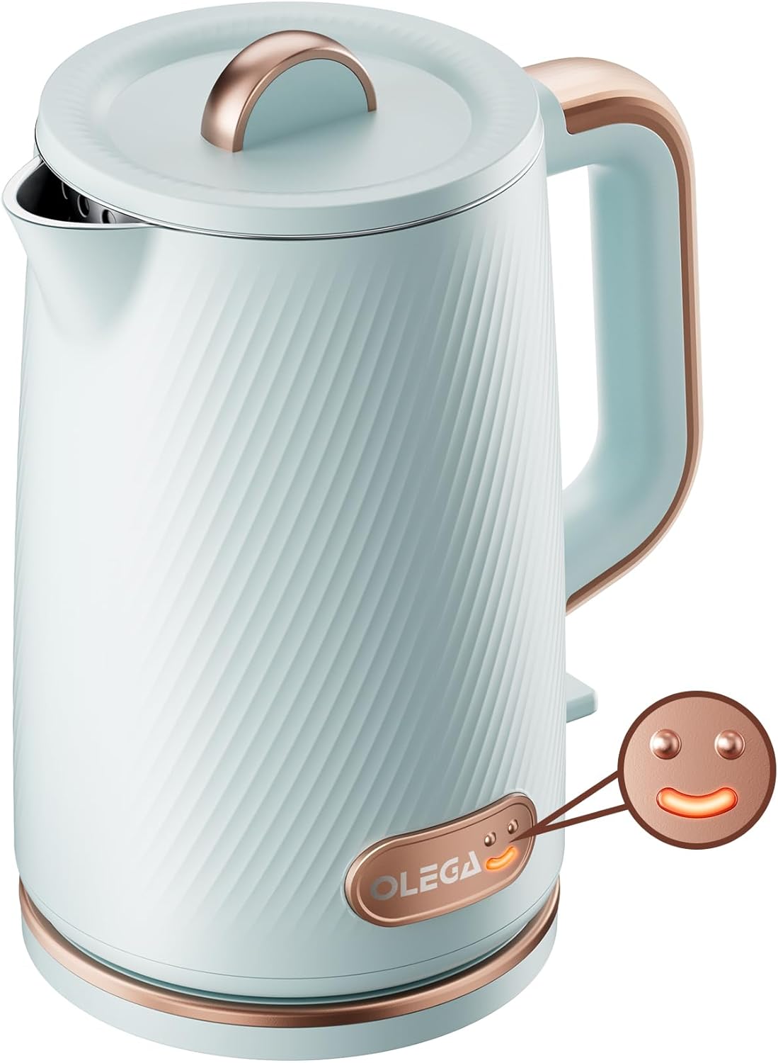 OLEGA Electric Tea Kettle: 1200W Fast Boil Electric Water Kettles 1.5L