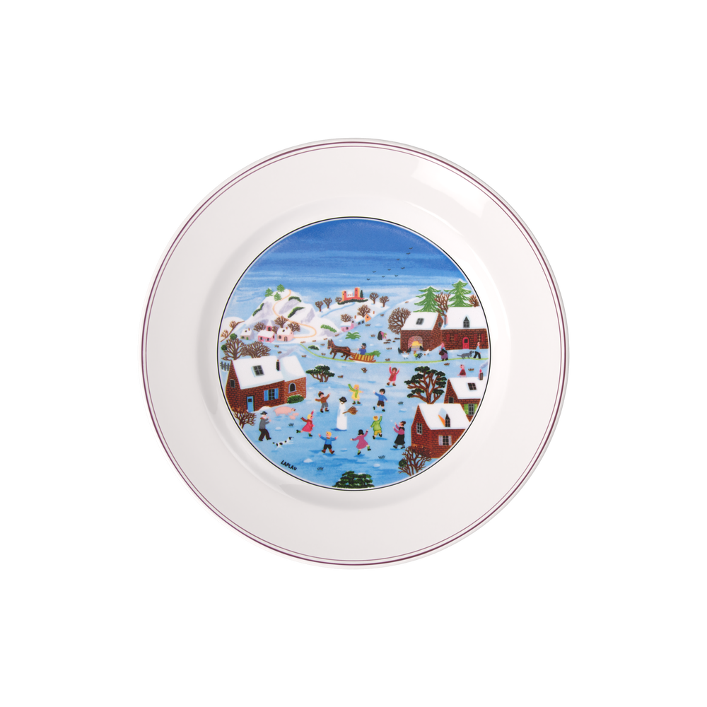 Design Naif Dinner plate - Multi-colored, 10.7'', Premium Porcelain