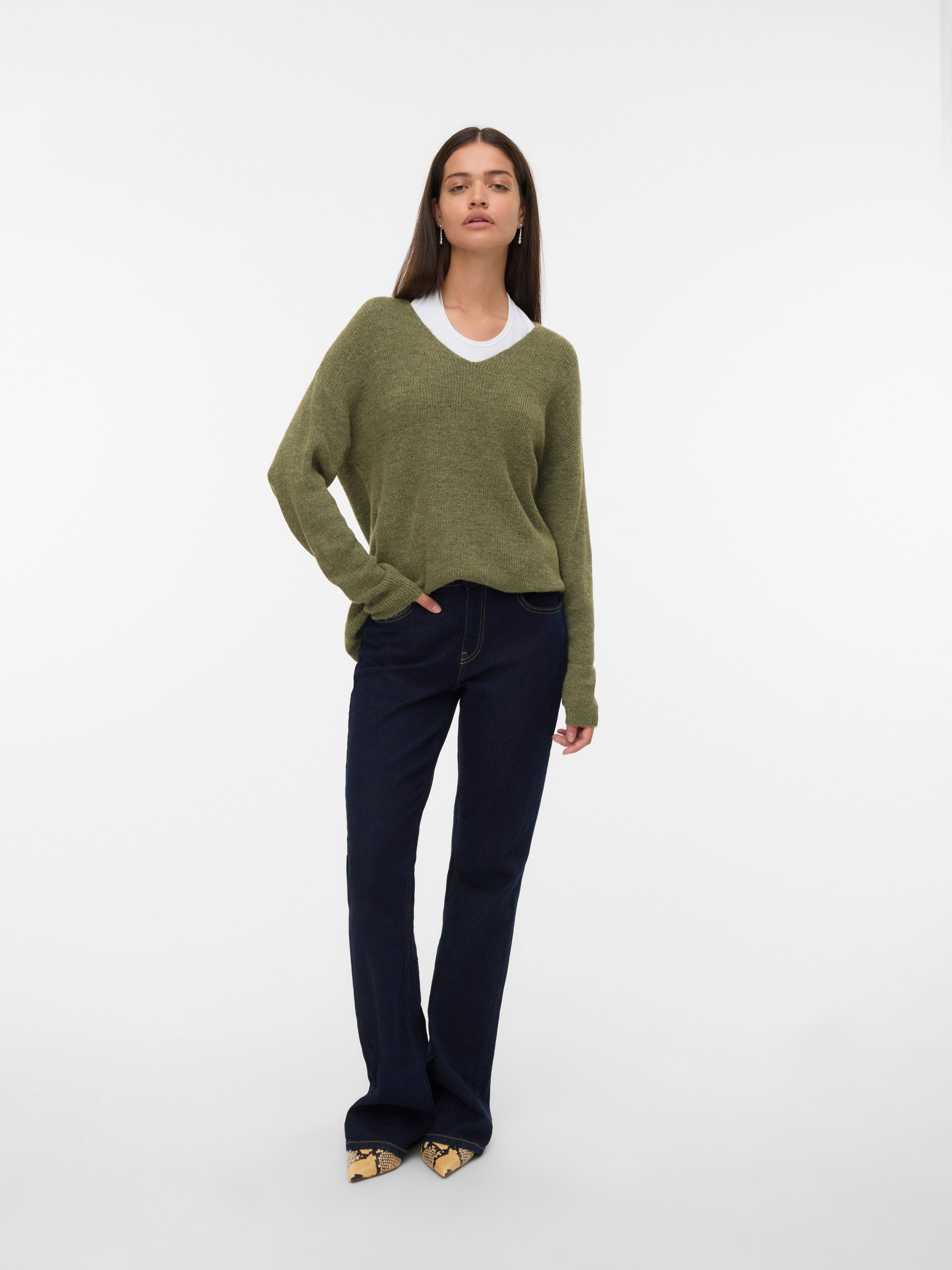 VERO MODA® VMCREWLEFILE Knitted pullover