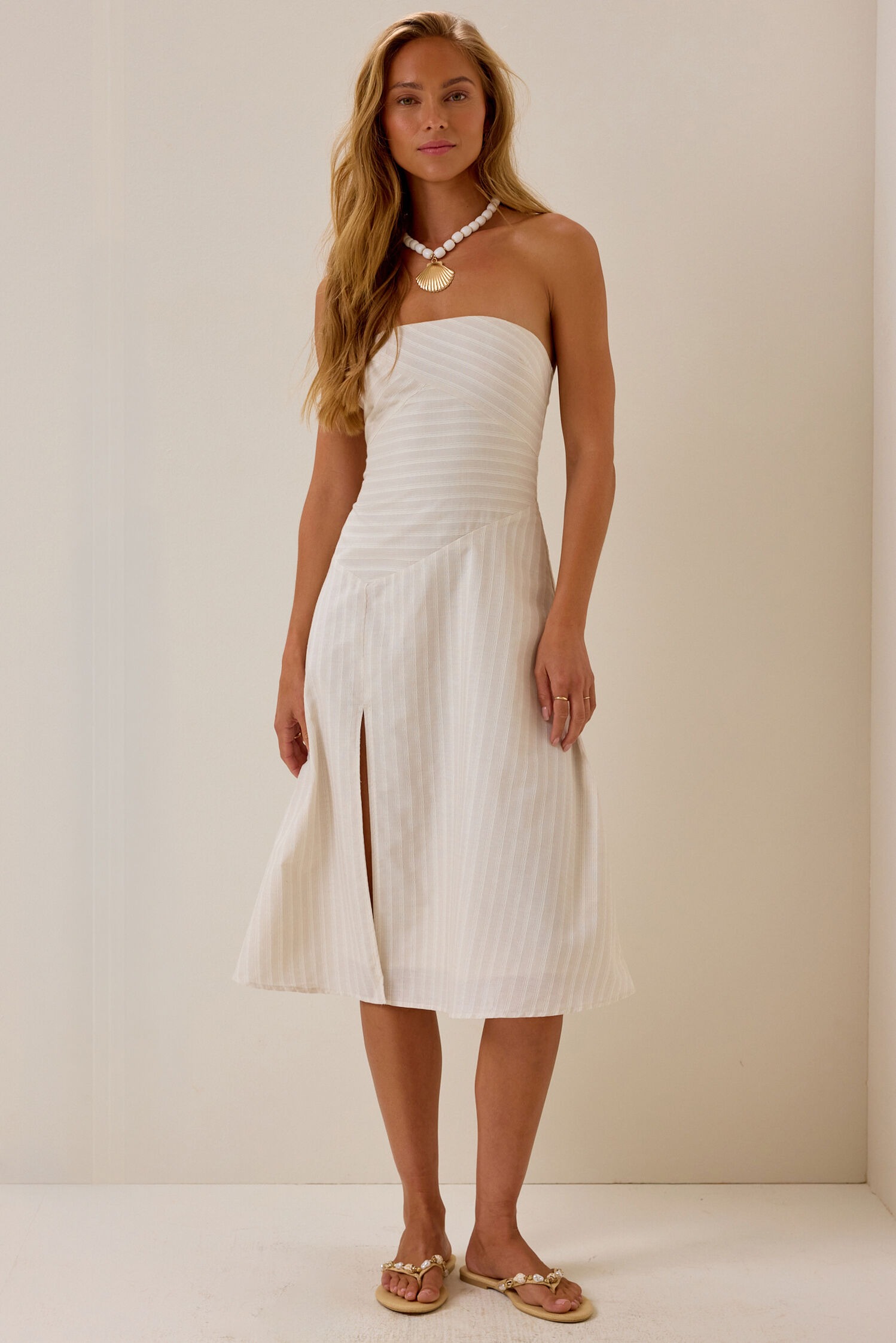 Marlee Striped Midi Dress