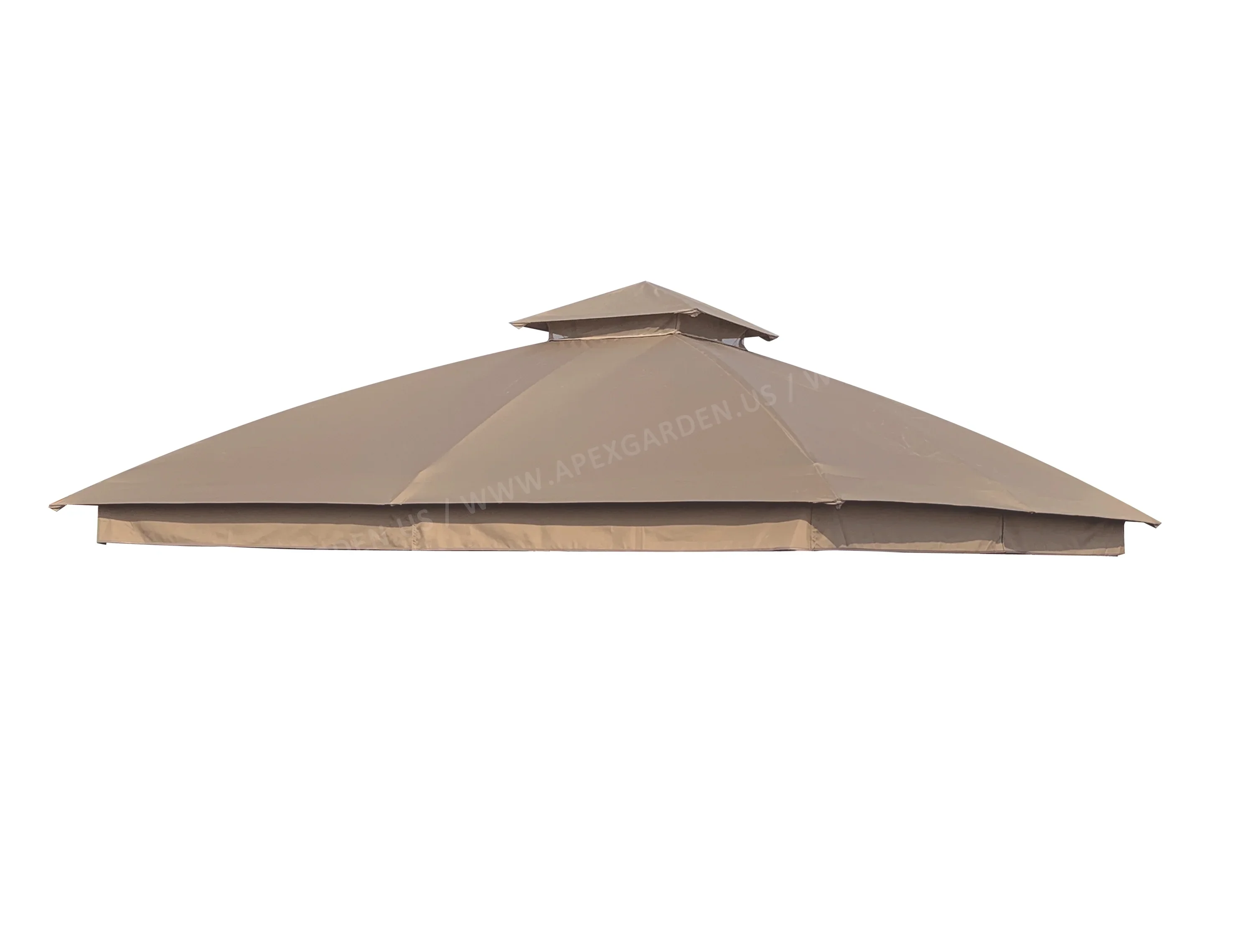 APEX GARDEN Replacement Canopy Top for Garden Treasures 10' x 10' Brown Metal Square Semi-Gazebo Model #L-GZ038PST-F