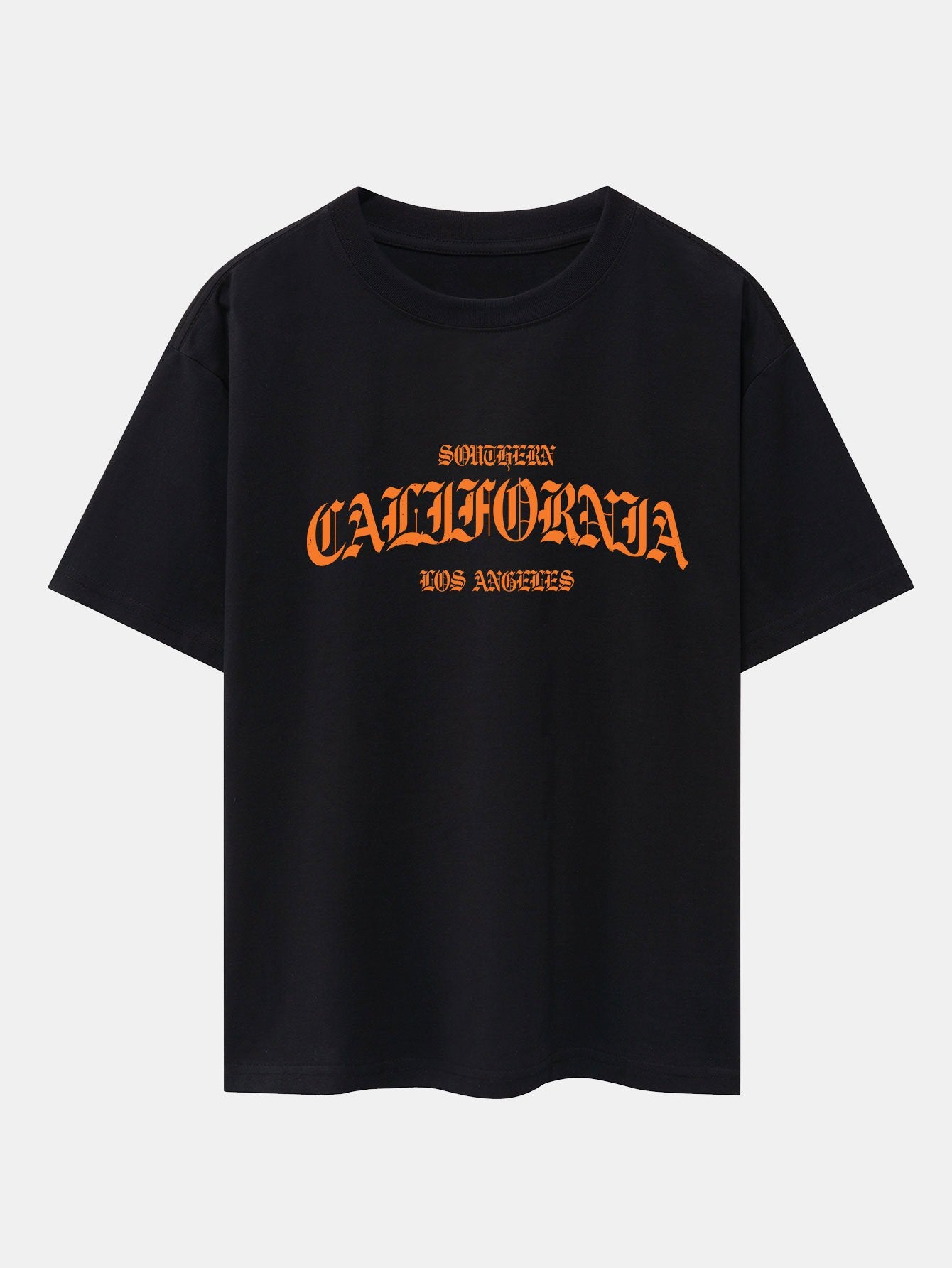 T-shirt oversize à épaules tombantes imprimé Californie