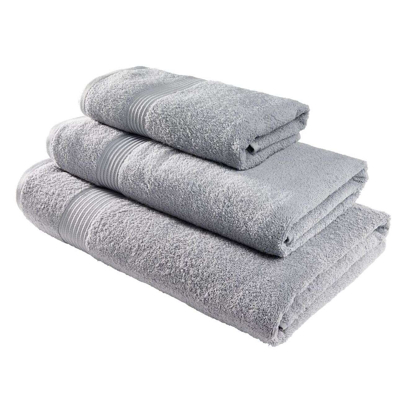 Drap de bain maxi 90x150cm coton gris acier
