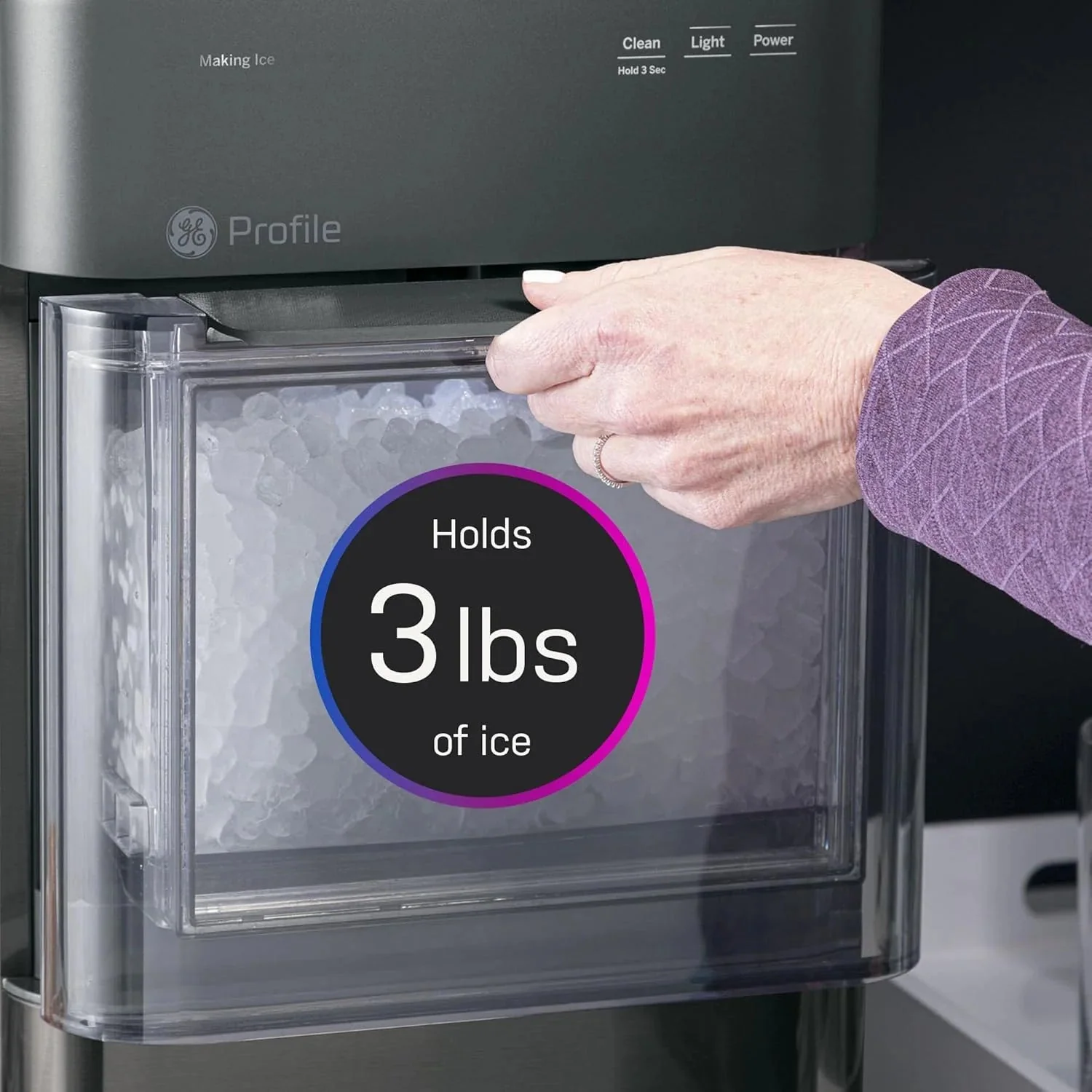 2.0 with 0.75 gallon Tank, Chewable Crunchable Countertop Nugget Ice Maker, Scoop Included, 38 lbs in 24 Hours, Pellet Ice Machine with Wifi…