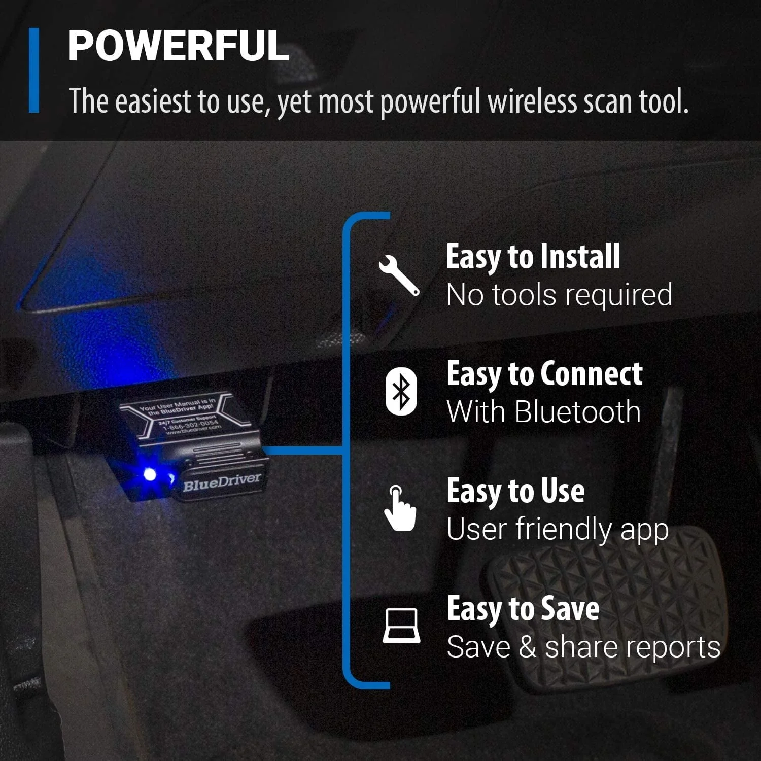 Pro OBD2 Bluetooth Car Diagnostic Scan Tool and Code Reader for iPhone and Android Image 4