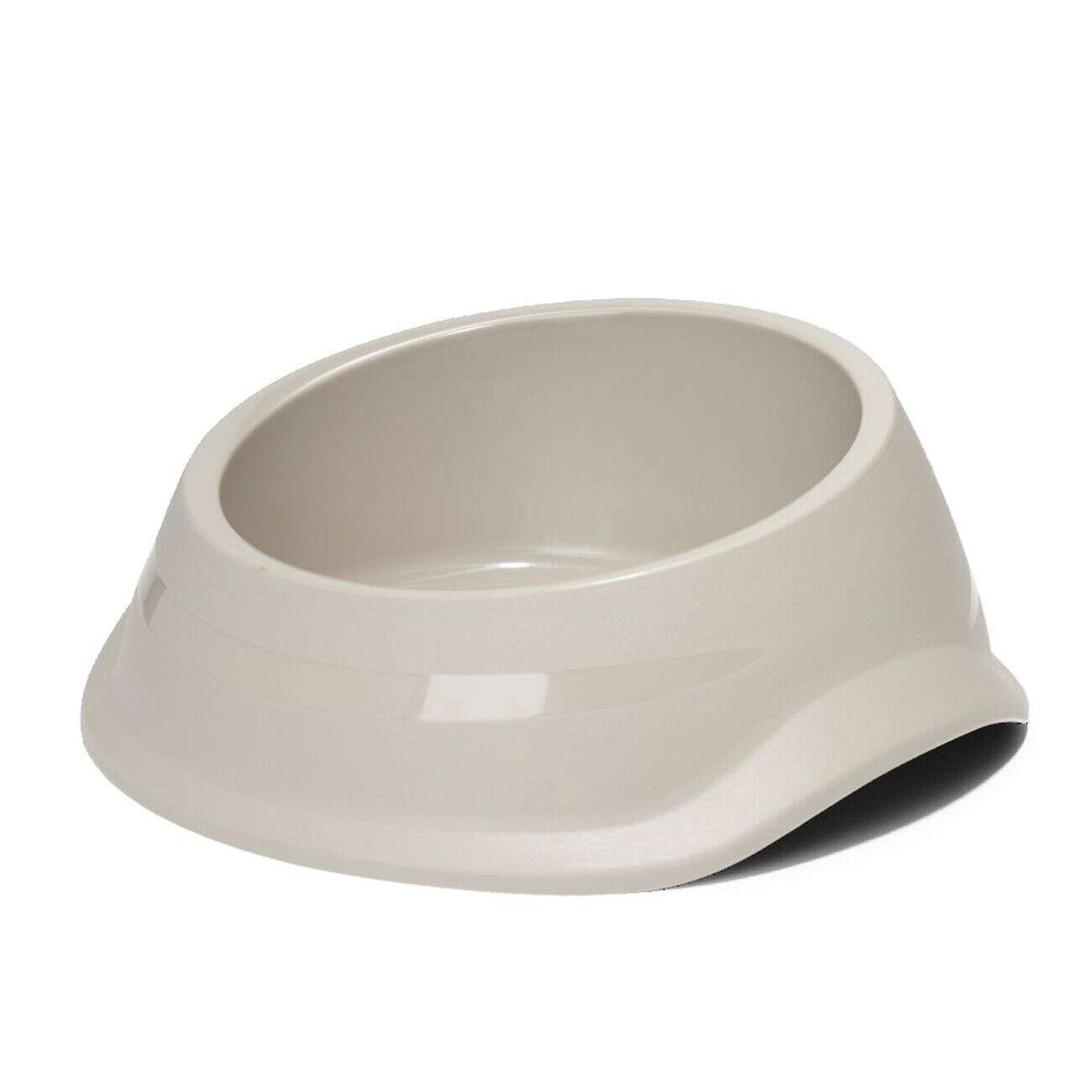 Gamelle ronde antidérapante pour chien plastique gris Ø29,5xH.12cm