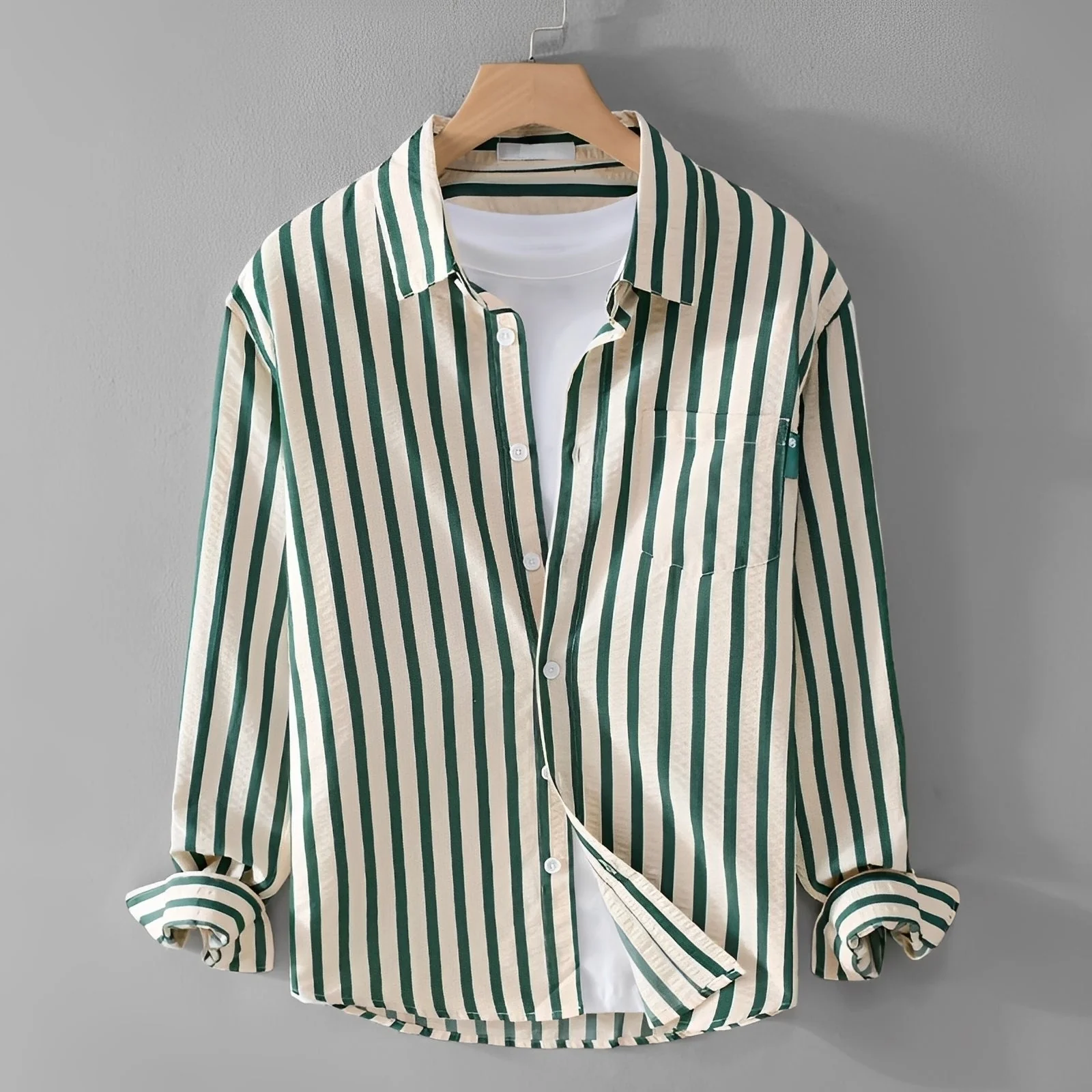 Marvin - Chemise à rayures élégante à manches longues