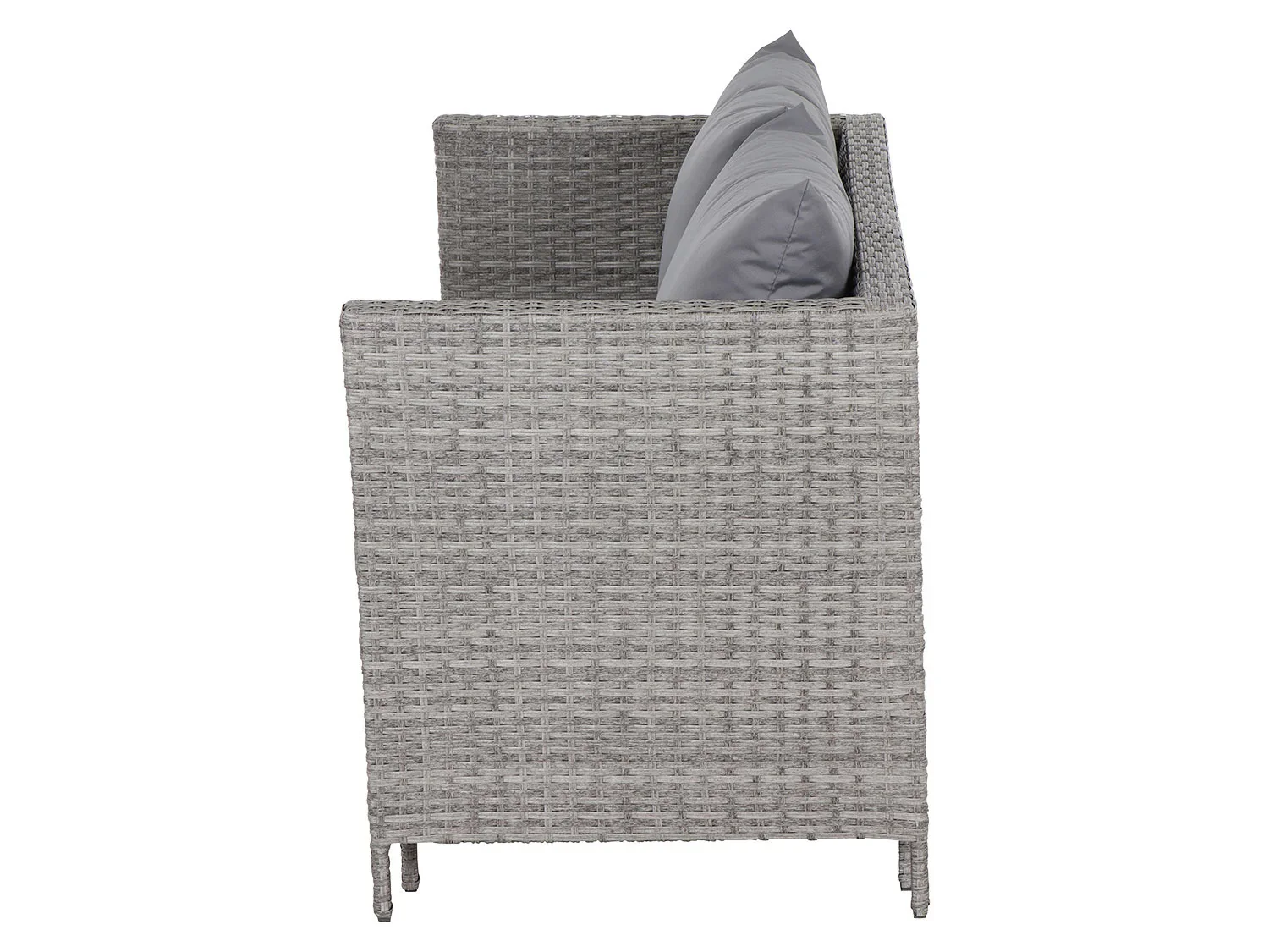 Gardamo Ensemble de jardin Vigo Lounge, 4 pices, gris