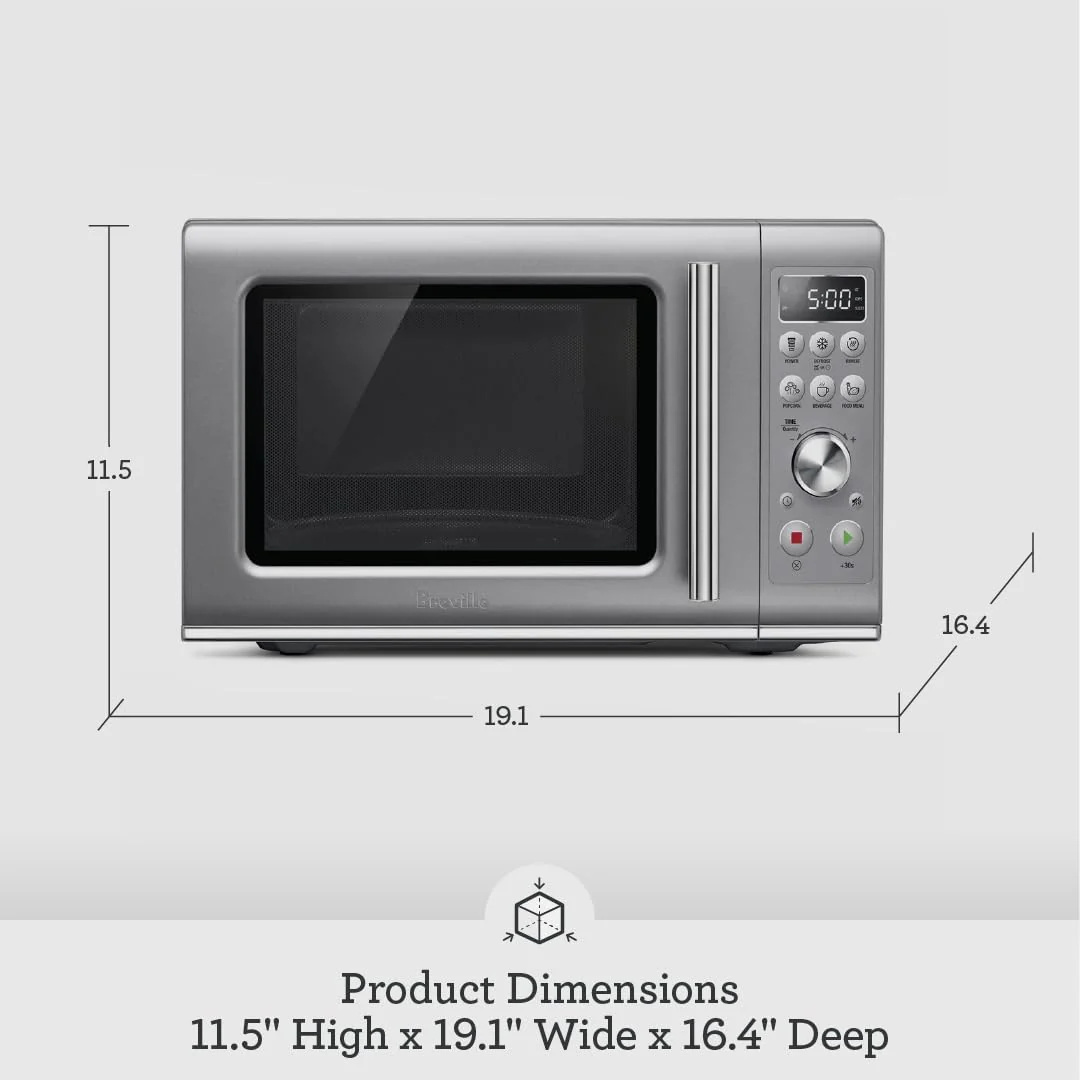 Breville BMO650SIL1BUC1 Compact Countertop Microwave