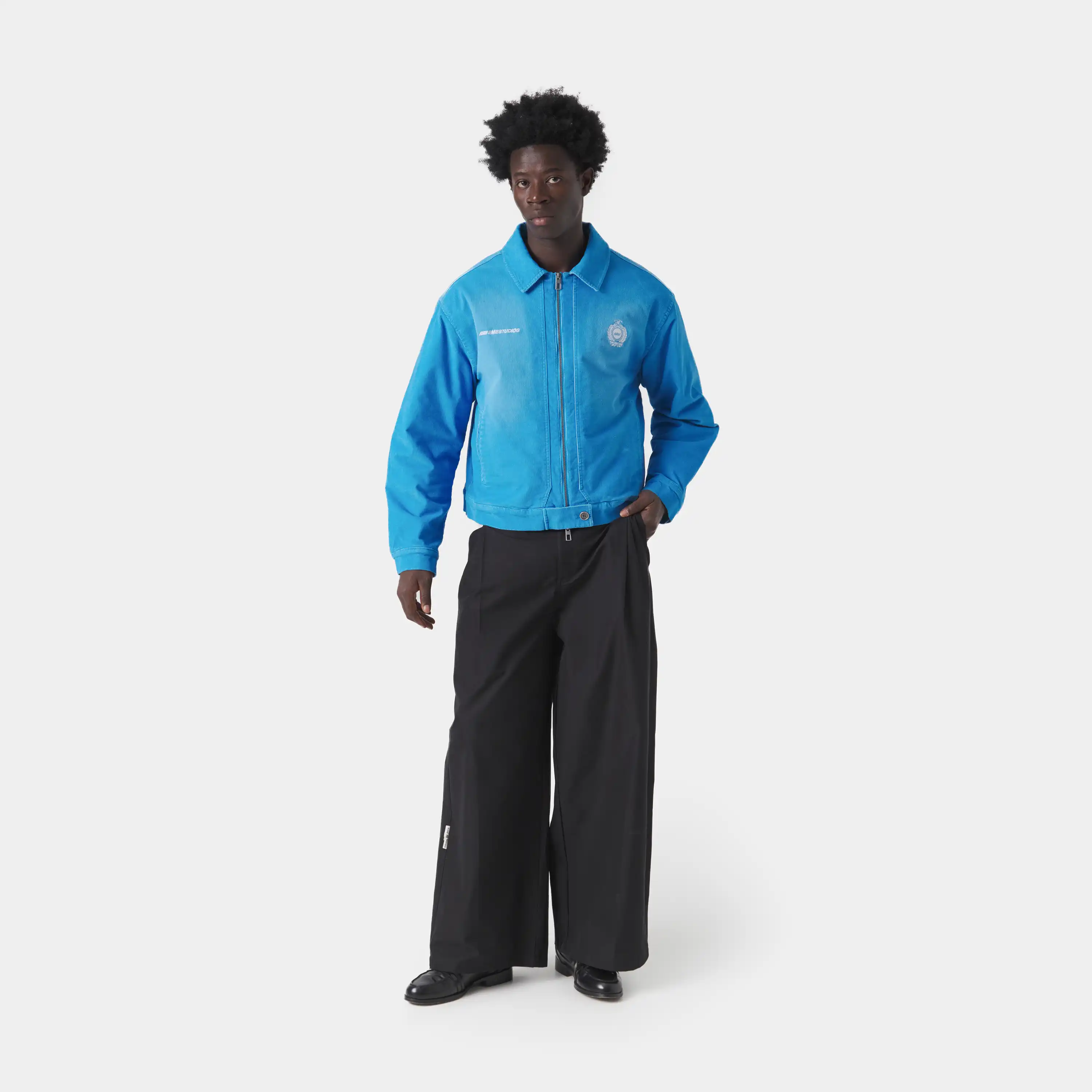 Core Corduroy Cobalt Coat
