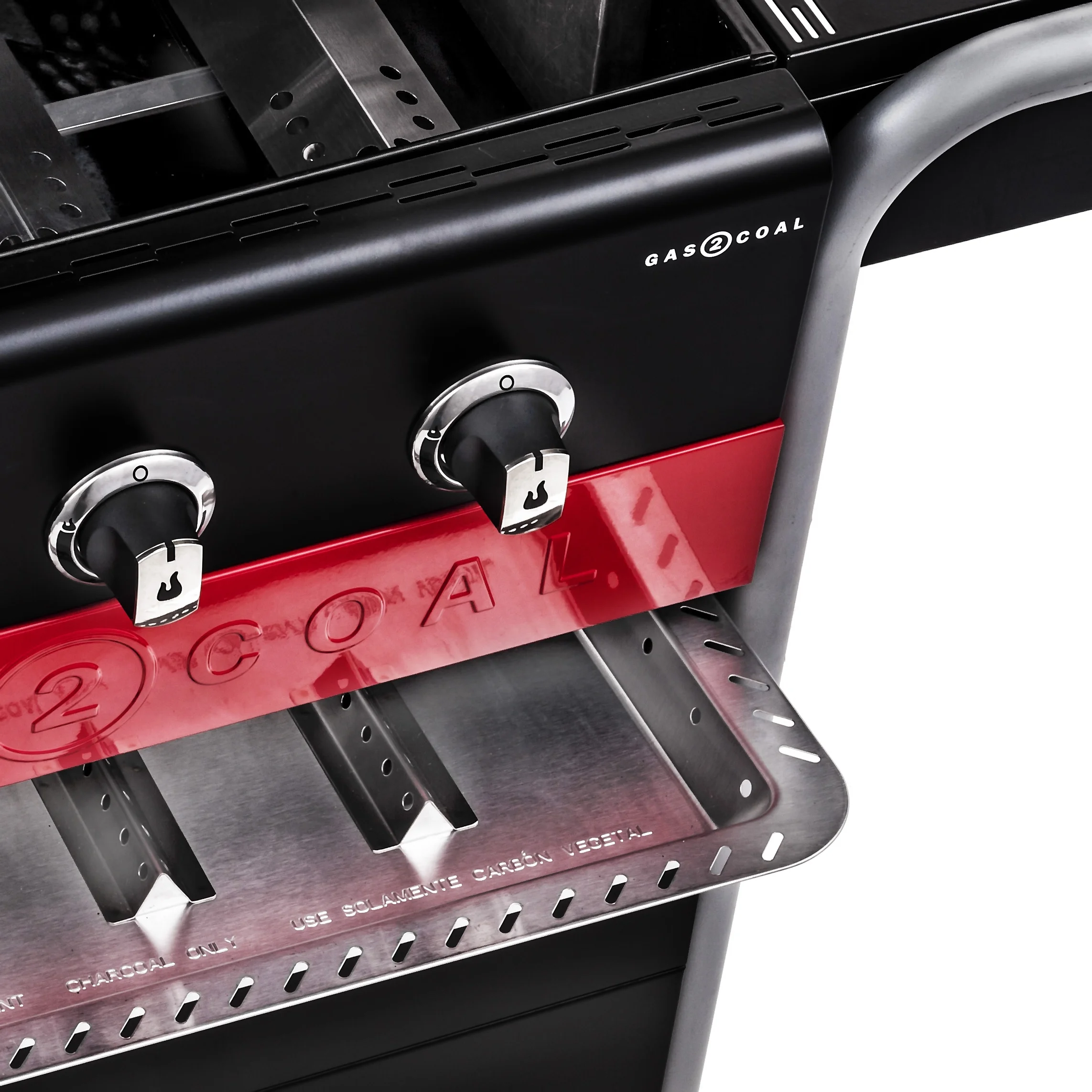 Gas2Coal 3 Burner LP Gas Charcoal Outdoor Combination Grill Image 8
