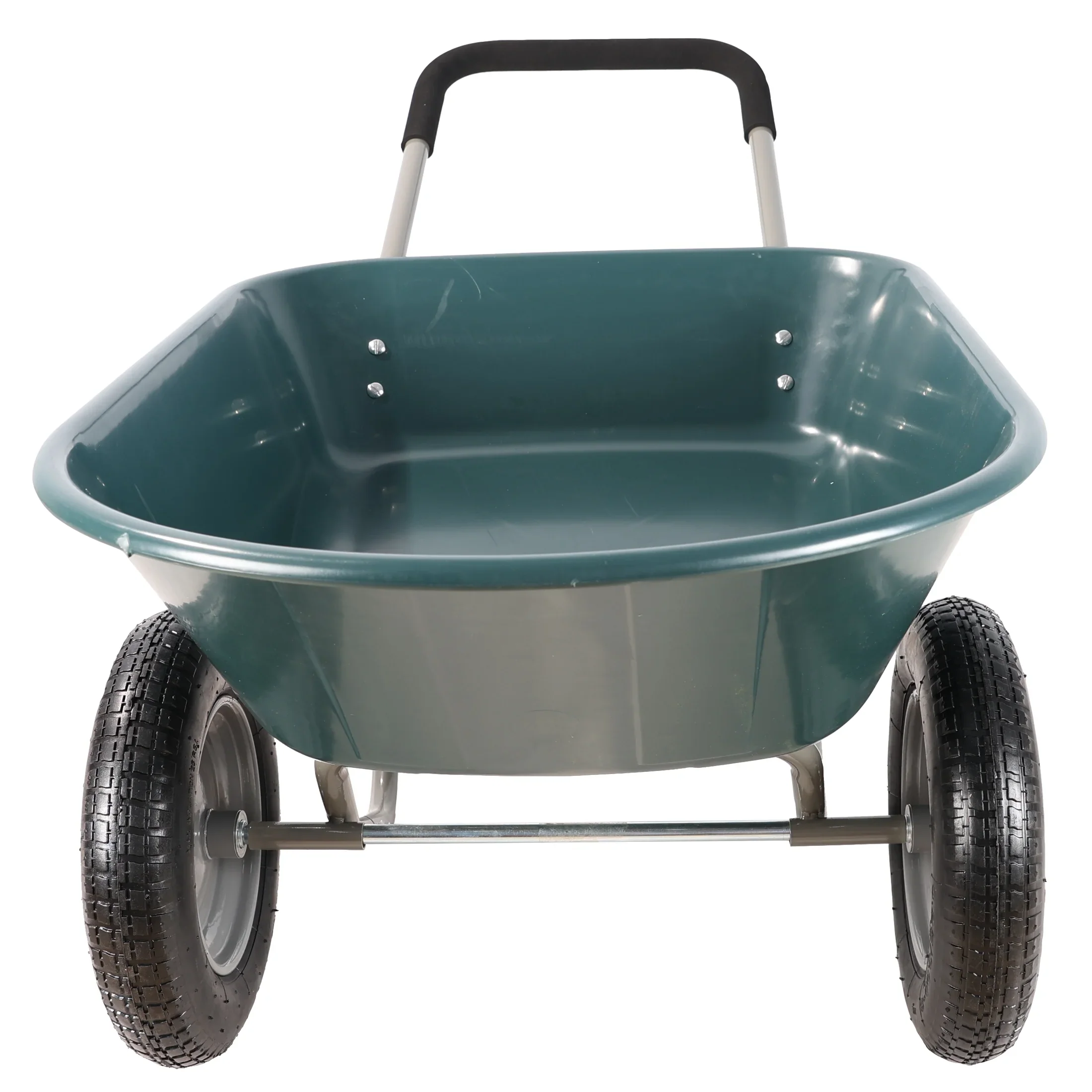 Unbranded Garden Cart with 10-Inch Pneumatic Wheels, Yellow and Black