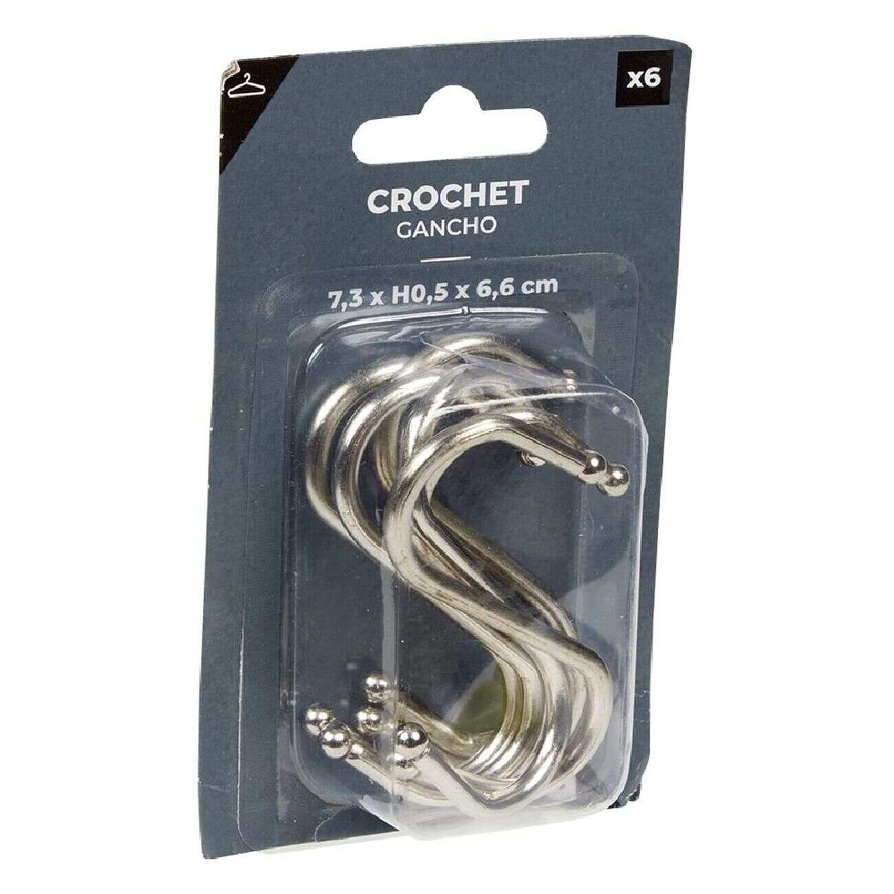 Crochet en forme de S en métal x6