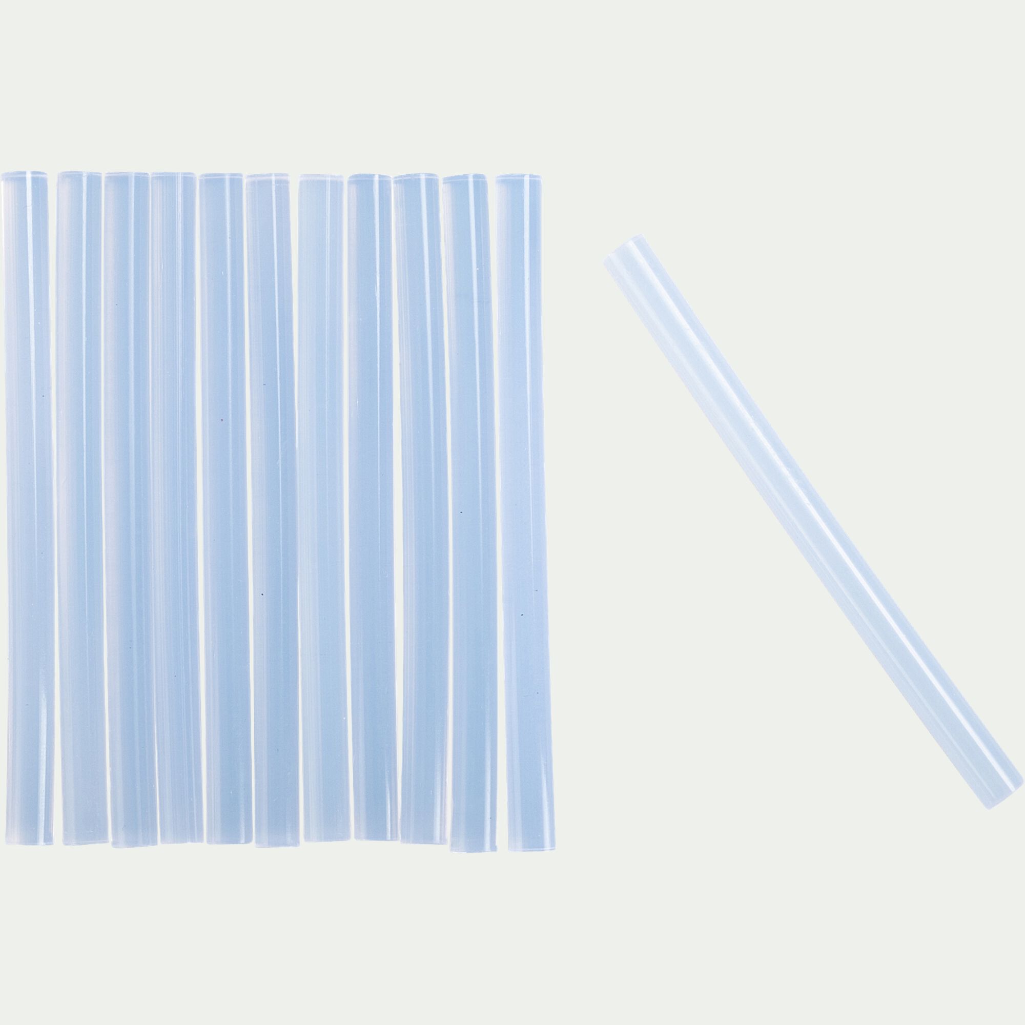 ARTEMIO - Lot de 12 recharges pour pistolet à colle - blanc translucide