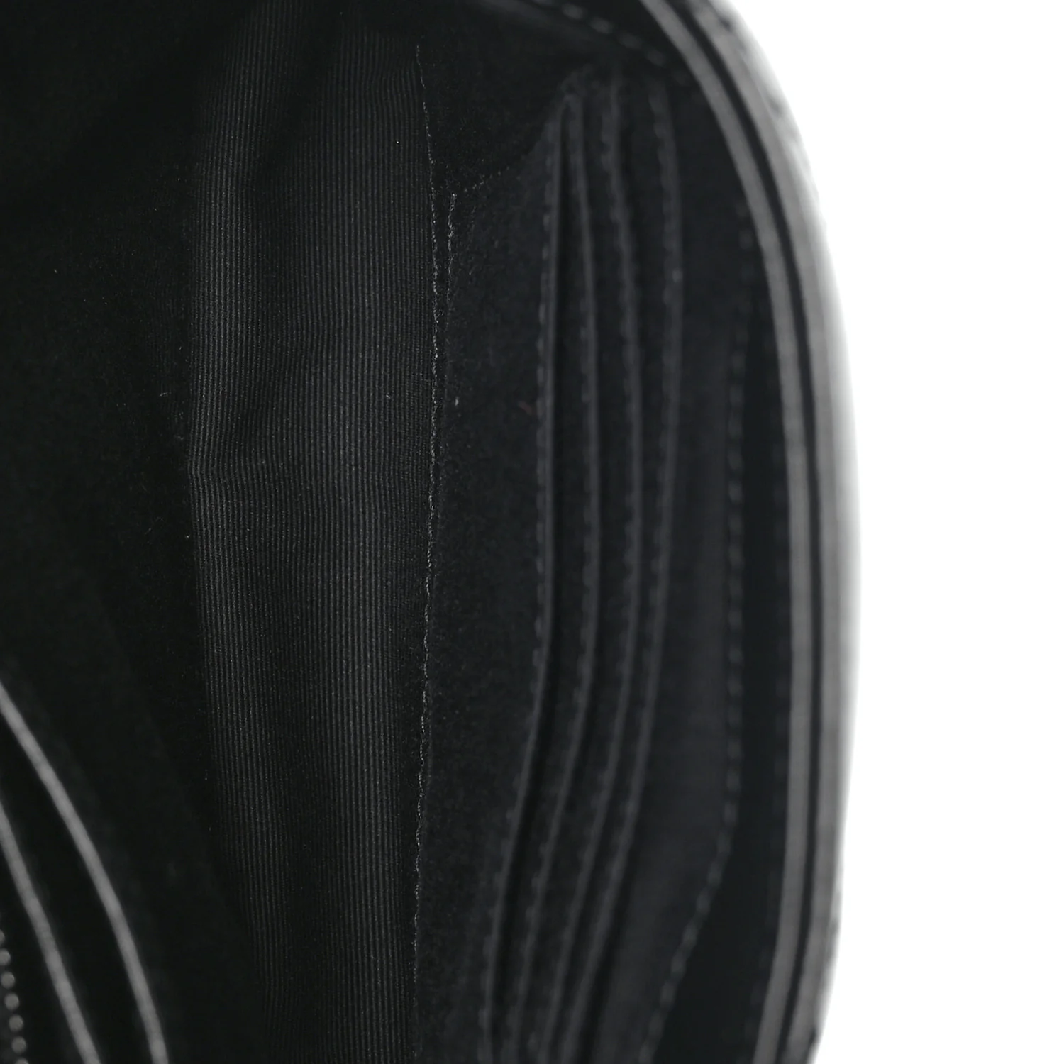 Calfskin Y Quilted Monogram Monochrome Toy Loulou Crossbody Bag Black