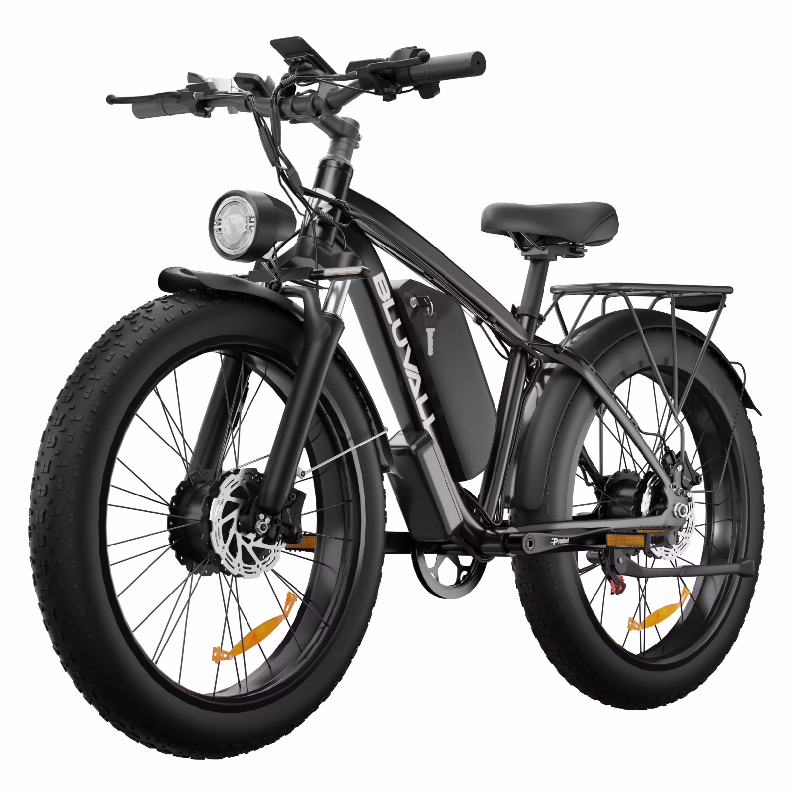 Electric Bike for Adults, 2000W 26'Fat Tire Electric Bike, 35MPH AWD Dual Motor Electric Bicycles, 48V 22.4AH Battery Fast Ebikes Dual Hydraulic Brakes UL 2849(Black)
