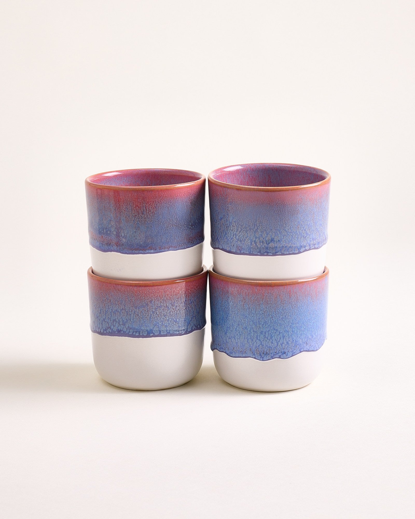 COIMBRA - LARGE CUP PURPLE SET OF 4
