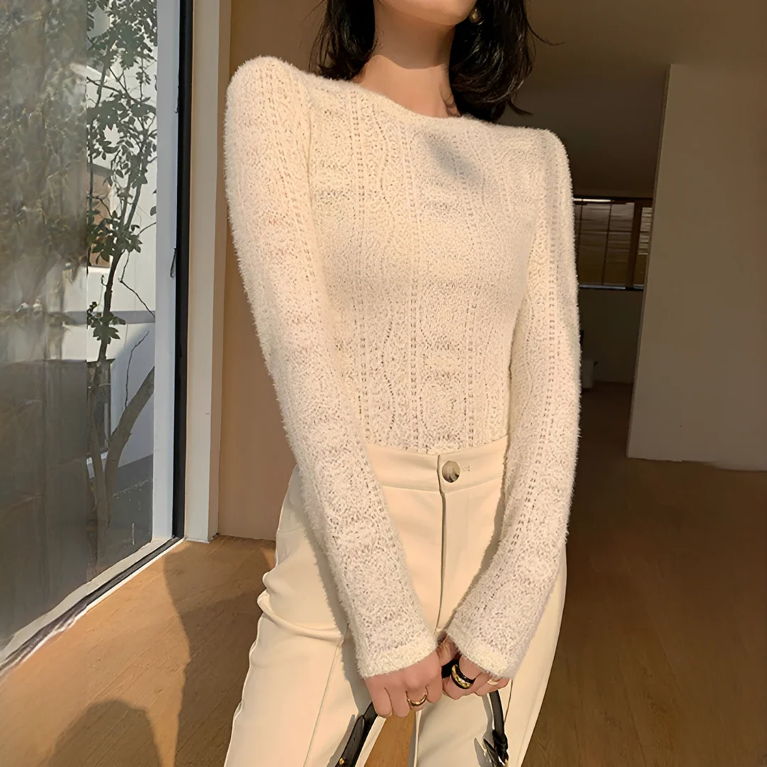 Perlaine - Chemise confortable à manches longues