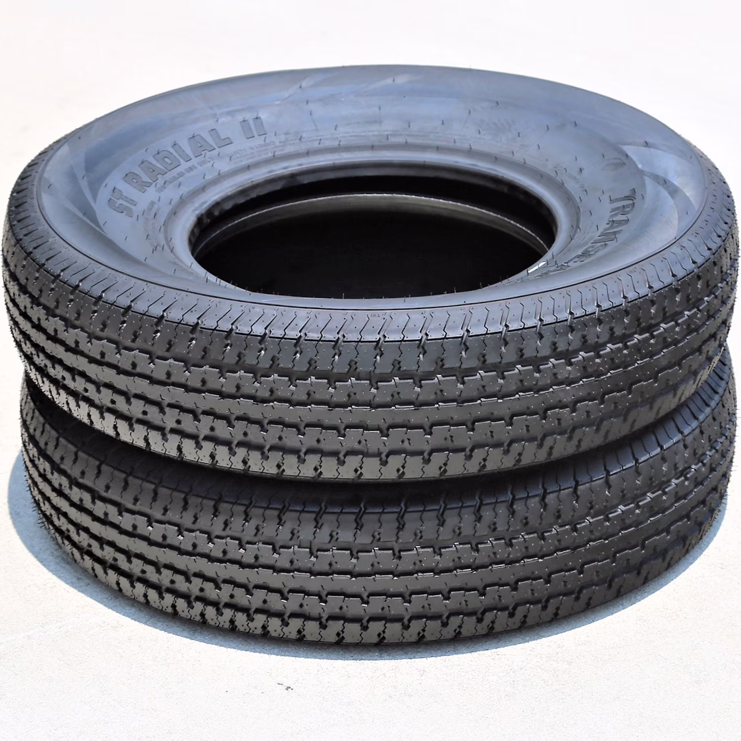 Pair of 2 Transeagle ST Radial II Steel Belted ST205/75R14 205/75R14 105/101 L D 8 Ply Trailer Tires