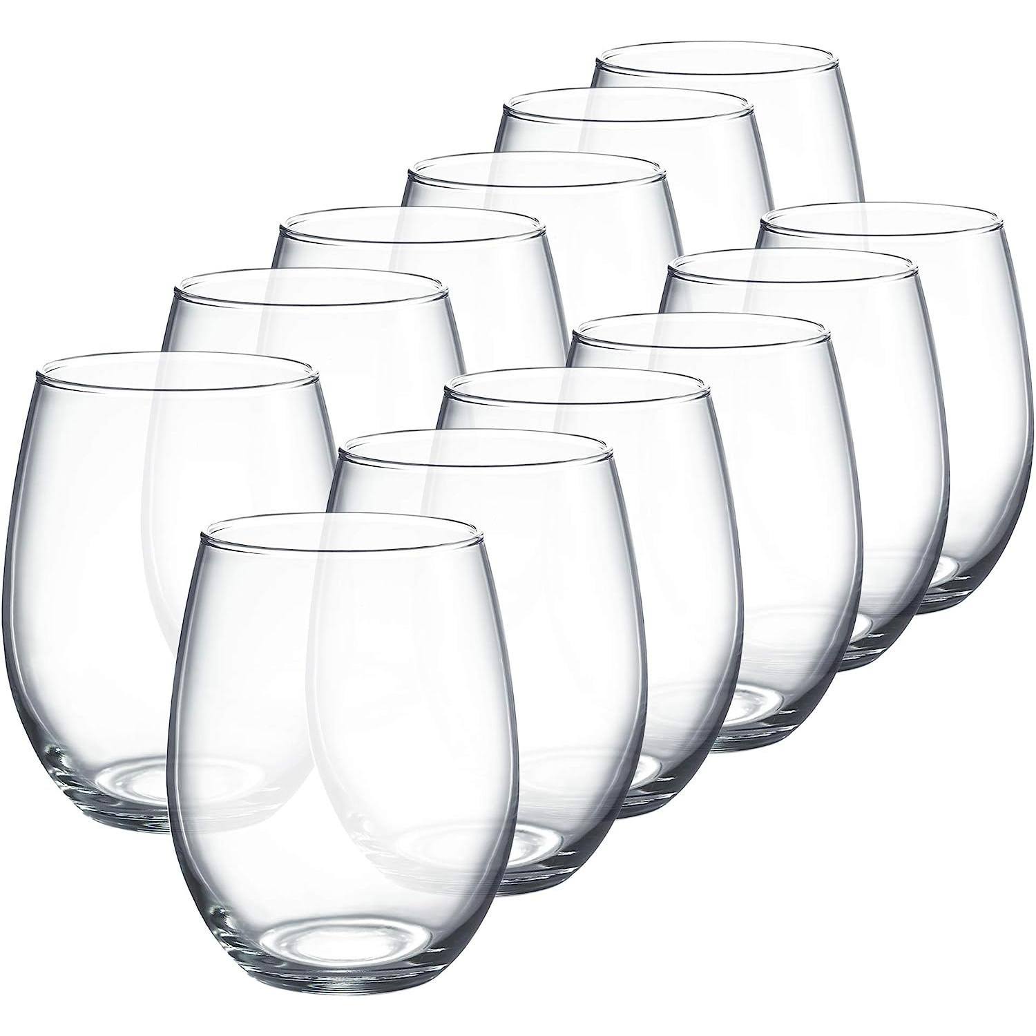 Luminarc Perfection Stemless Wine Glass (Set of 12) 15 oz
