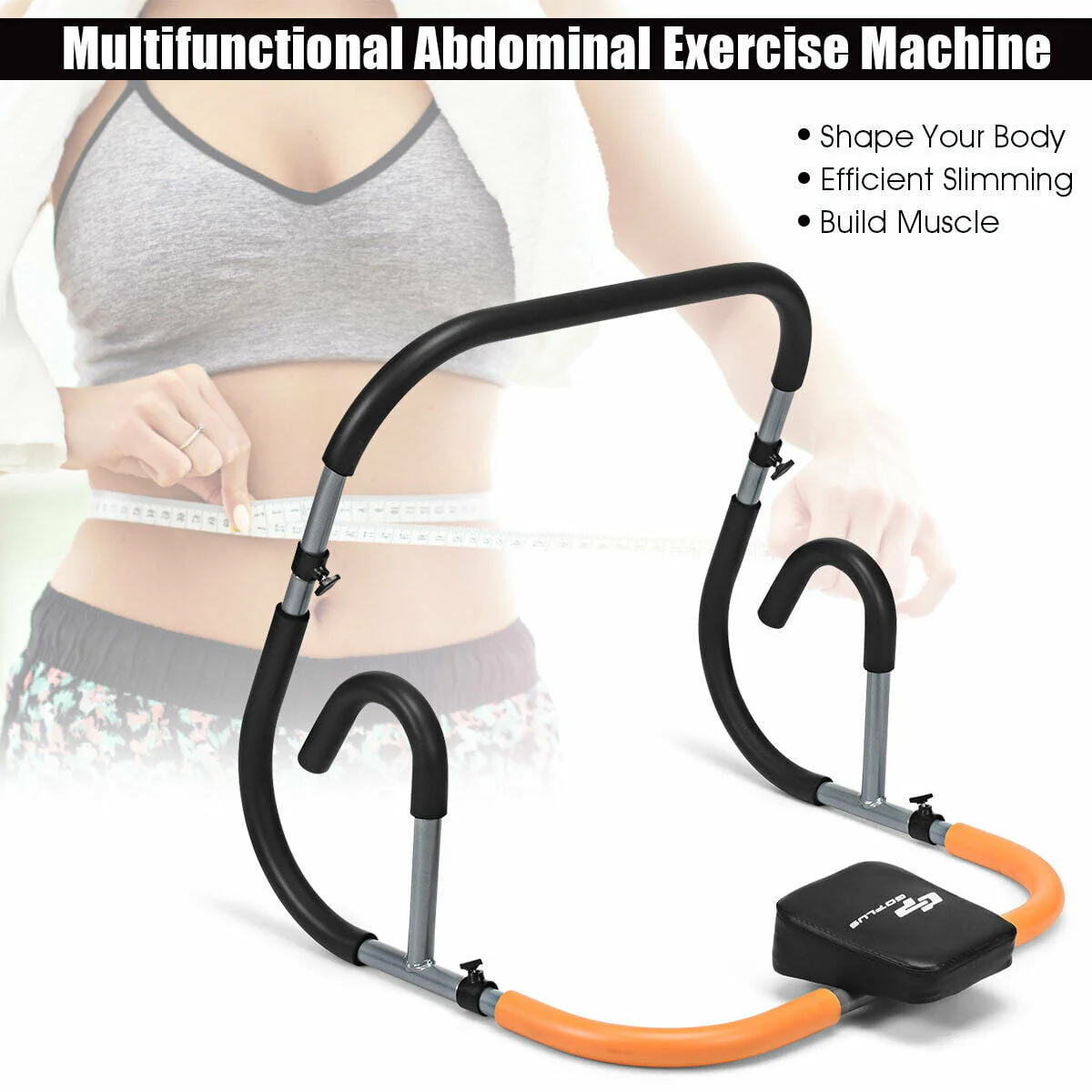 Ab Fitness Crunch Abdominal Exercise Workout Machine for Glider Roller Pushup Image 6