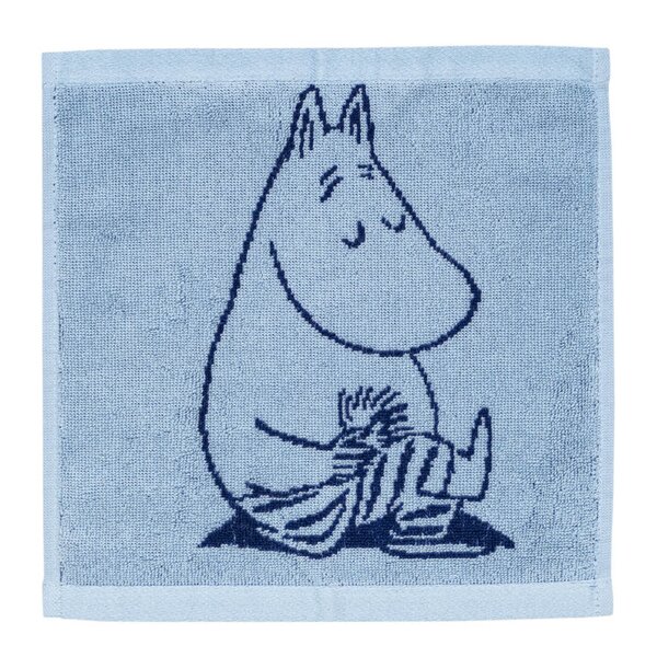 Mummi håndkle 25x25 cm Mummitrollet marineblå
