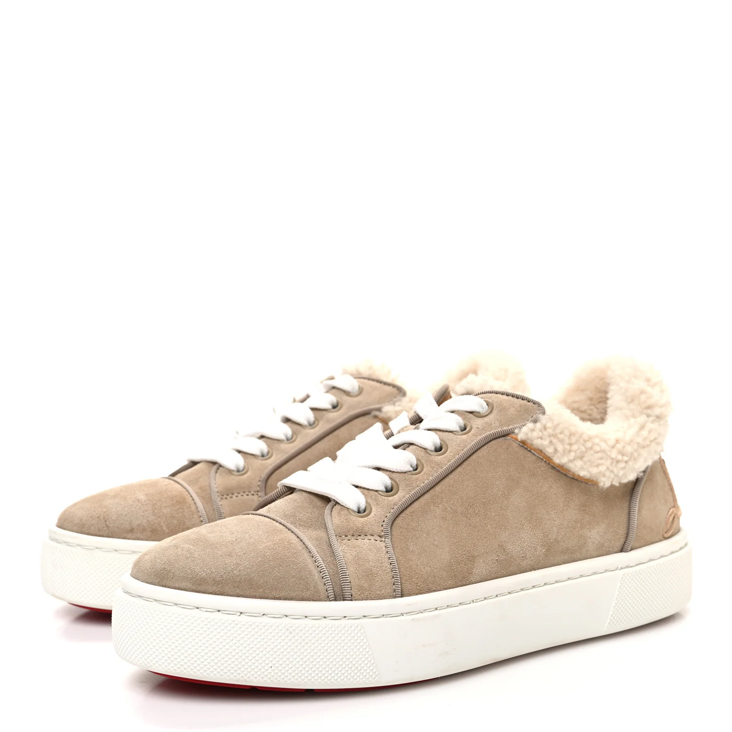 Suede Shearling Fun Vierissima Flat Sneakers 38 Atlas