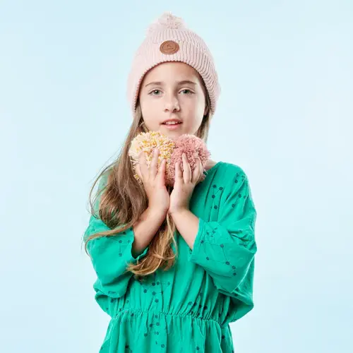 Bonnet Apple Rose Rose Polaire