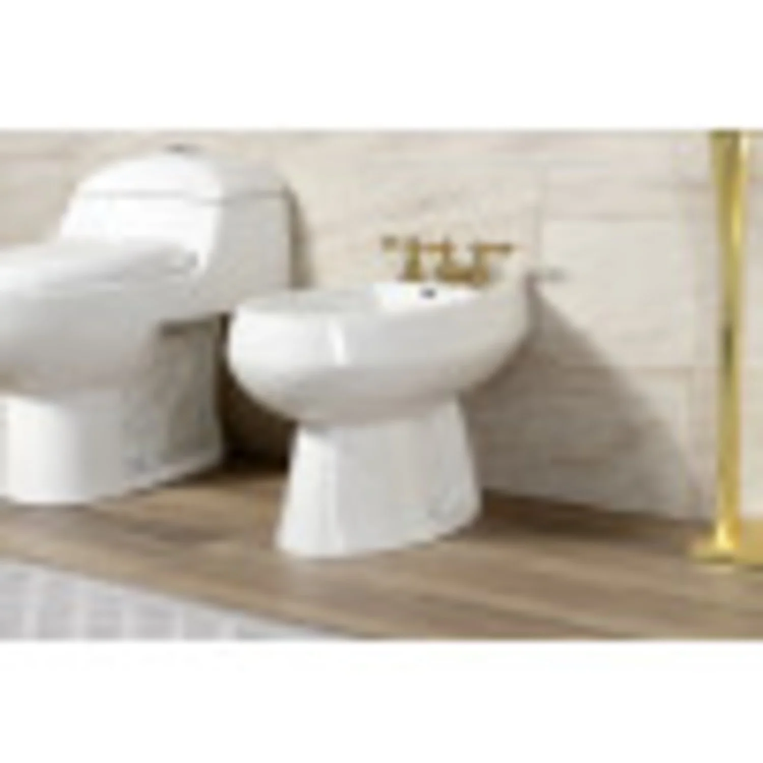Kingston Brass KB320ACL American Classic Three-Handle Bidet Faucet, Matte Black