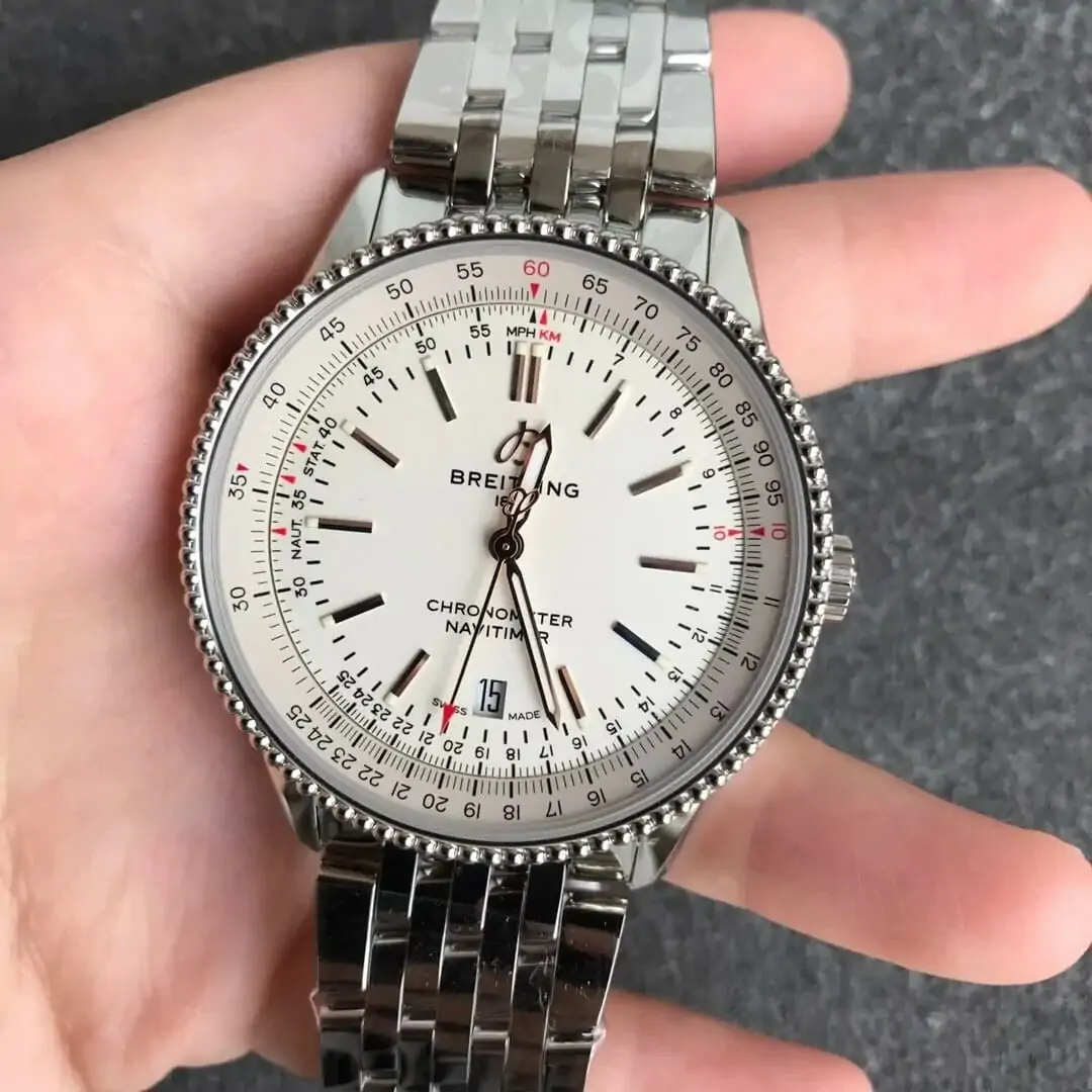 Breitling Navitimer 1 A17326211G1A1 V7 Factory Stainless Steel Strap