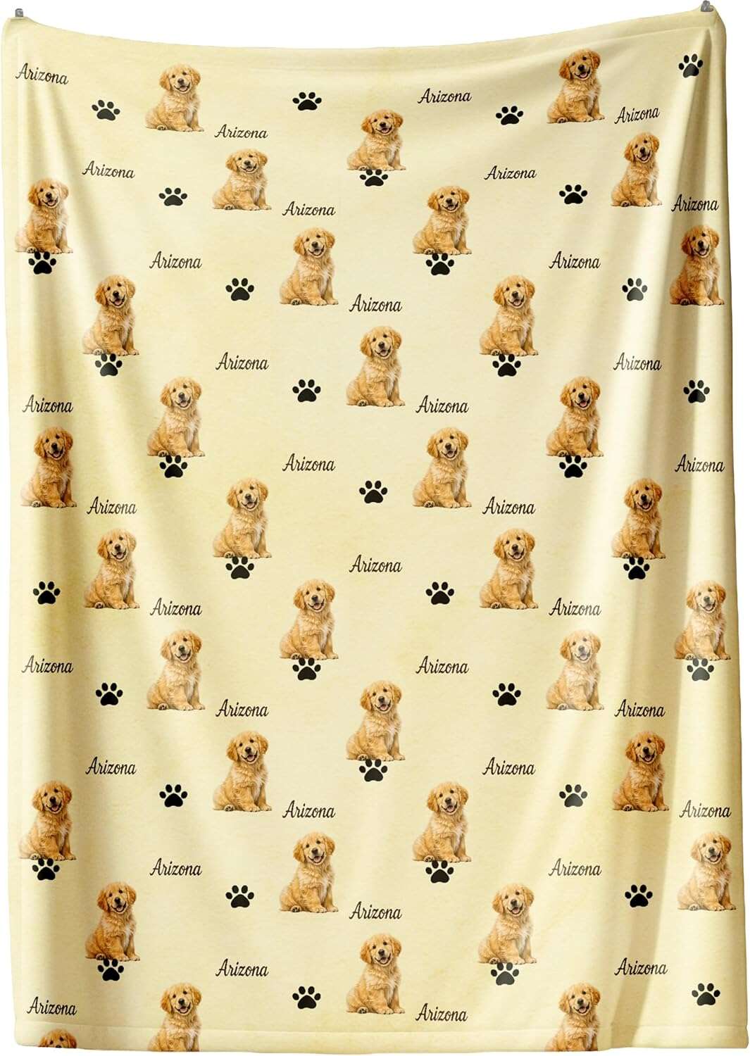 Custom Pet Face Blanket, Personalized Dog Cat Name, Soft Minky Photo Blanket Throw - wanlinfang