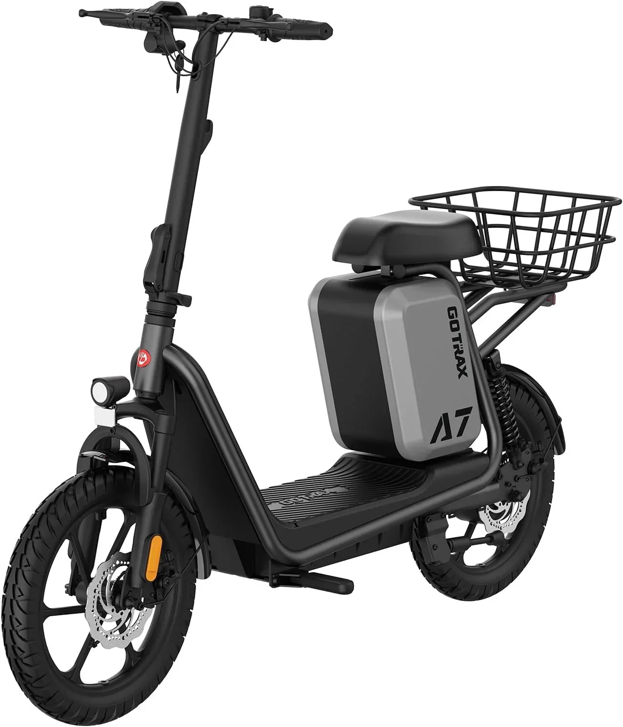 Trottinette électrique Gotrax pour adultes avec siège, autonomie maximale de 30 à 40 km, pneus tout-terrain, larges pédales