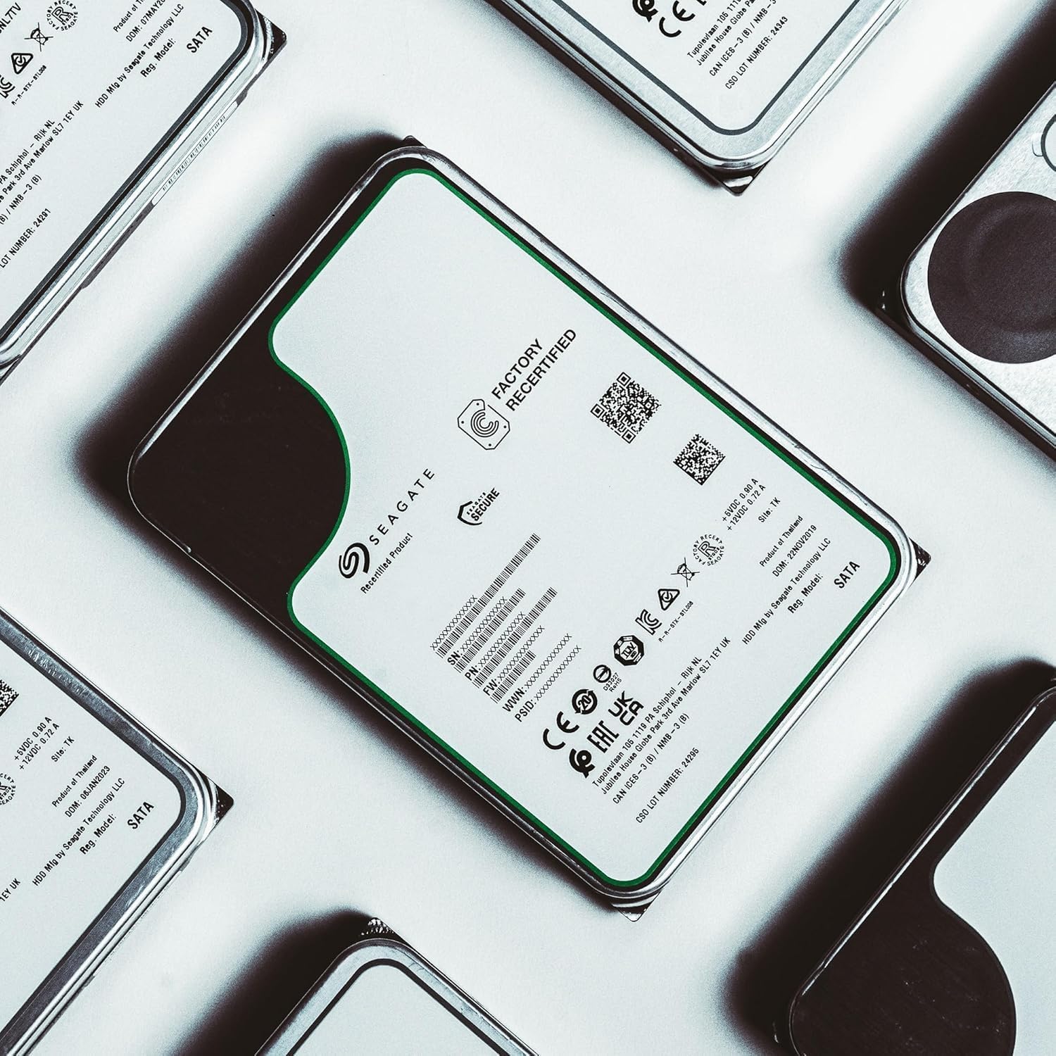 Seagate Exos X24 24TB Enterprise Hard Drive HDD SATA 6Gb/s 512MB Cache 7200 RPM 512e CMR Helium Sealed 3.5in Hard Drive ST24000NM000H (Renewed)
