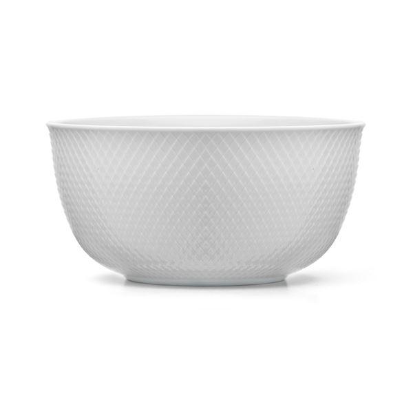 Rhombe serveringsskål 17,5 cm hvit