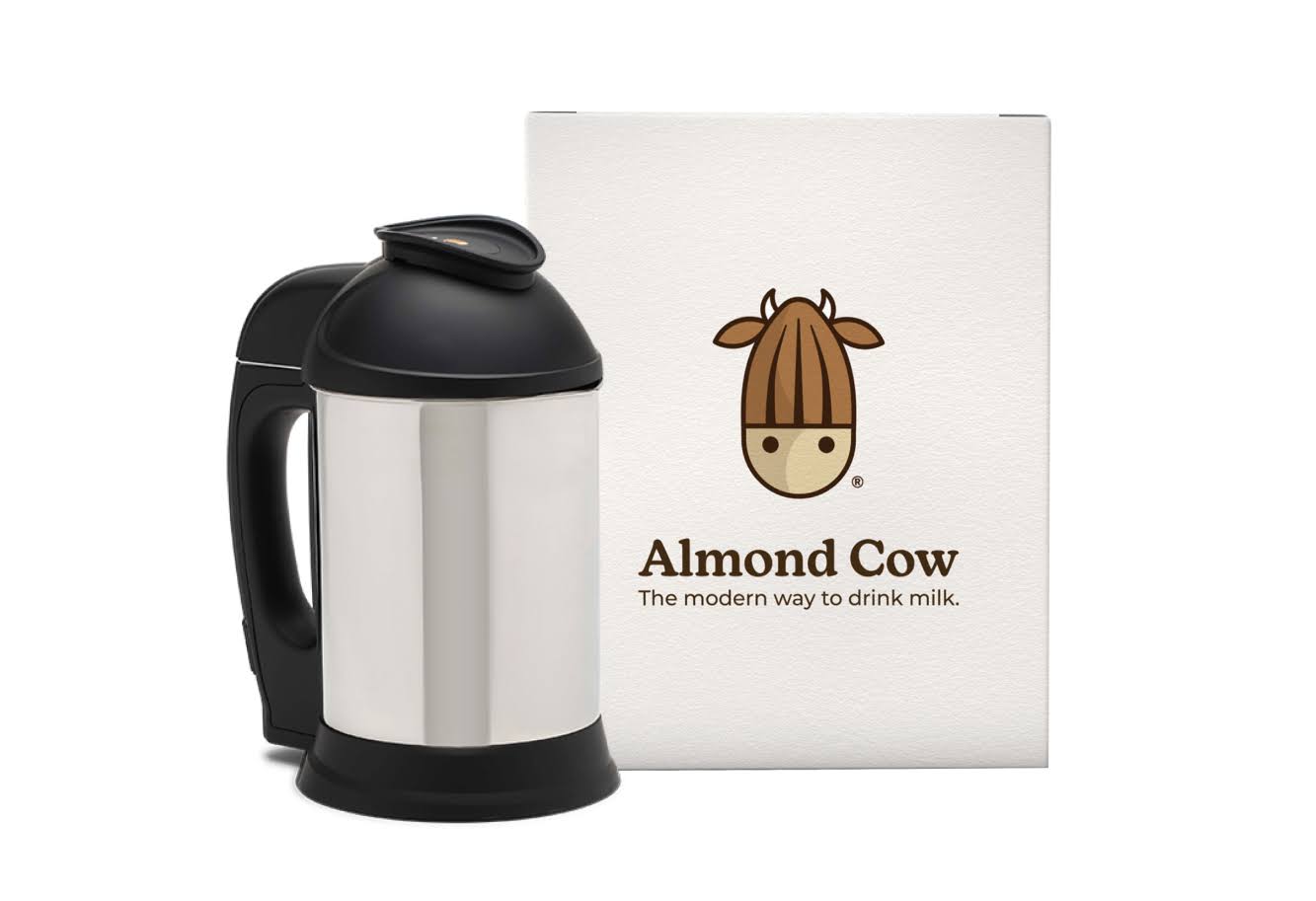 Almond Cow Nut Milk Maker Machine, Plant Based Maker For Homemade Almond, Oat, Cashew Nut Milks & More, Stainless Steel Food Machines, 5-6 Cups Per
