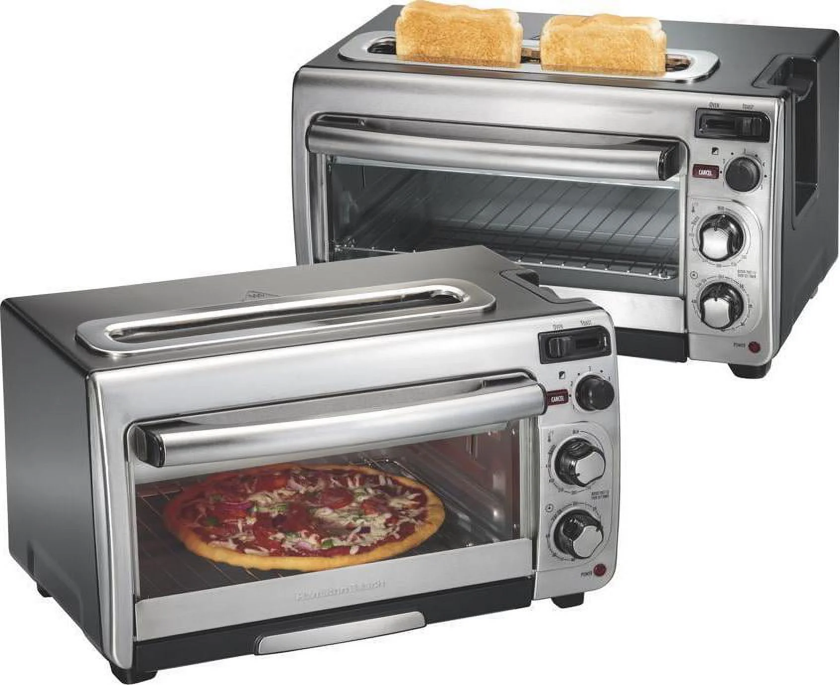 Hamilton Beach 2 - in - 1 Countertop Oven and Toaster Combination, Stainless Steel