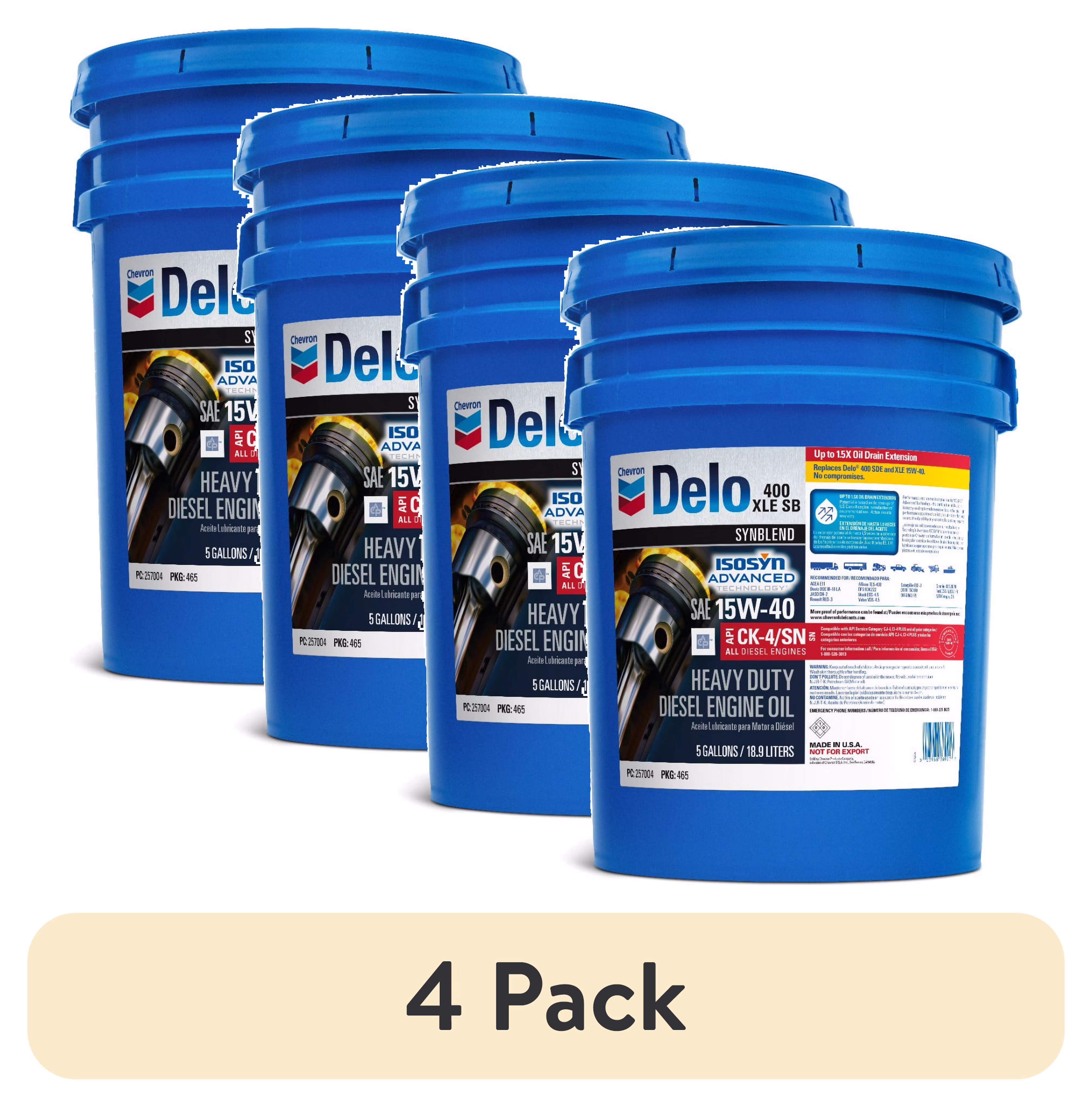 Delo 400 XLE SB Synthetic Blend SAE 15W-40 Heavy-Duty Diesel Motor Oil 5 Gallon(Single) - Image 6
