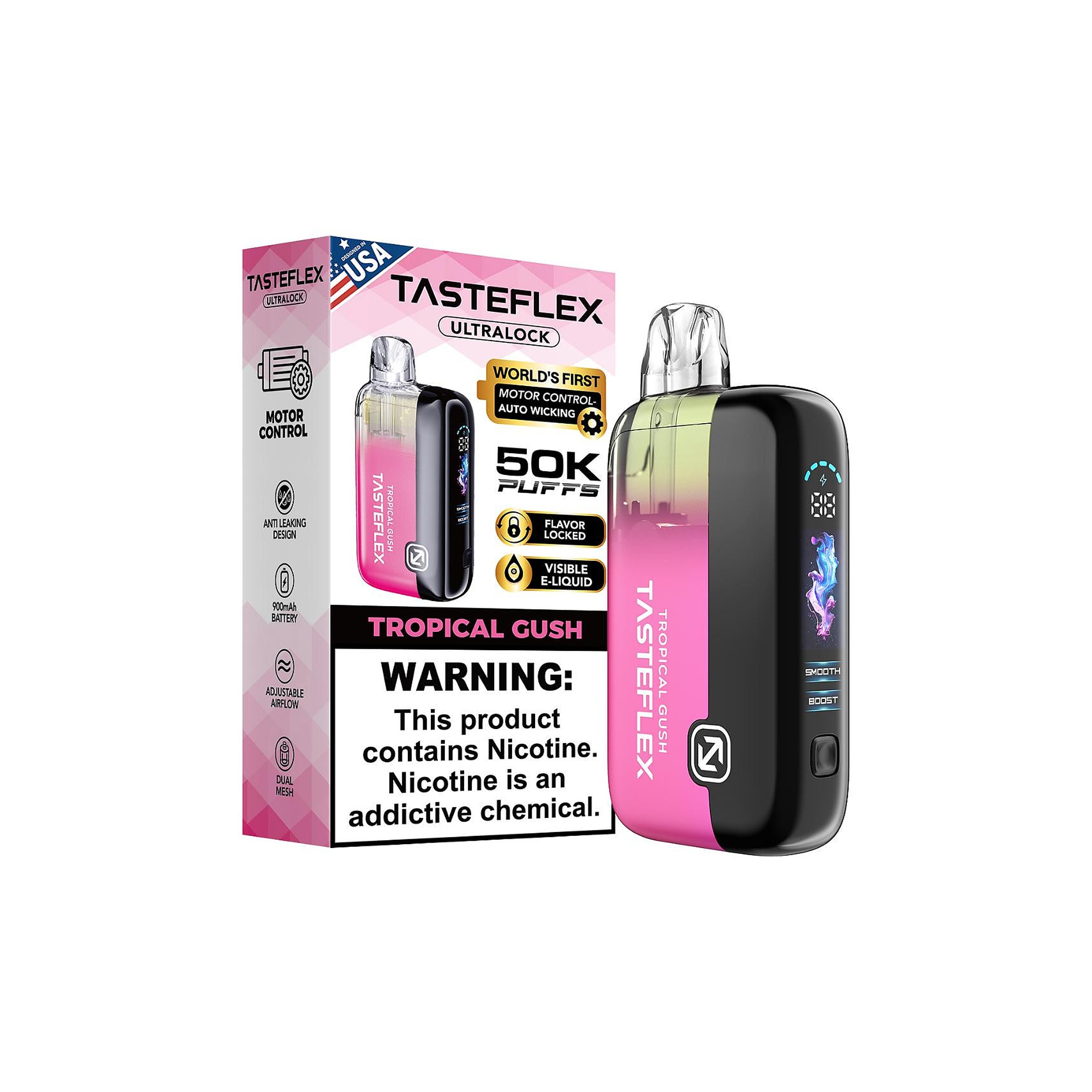TasteFlex UltraLock 50K Disposable Vape detail