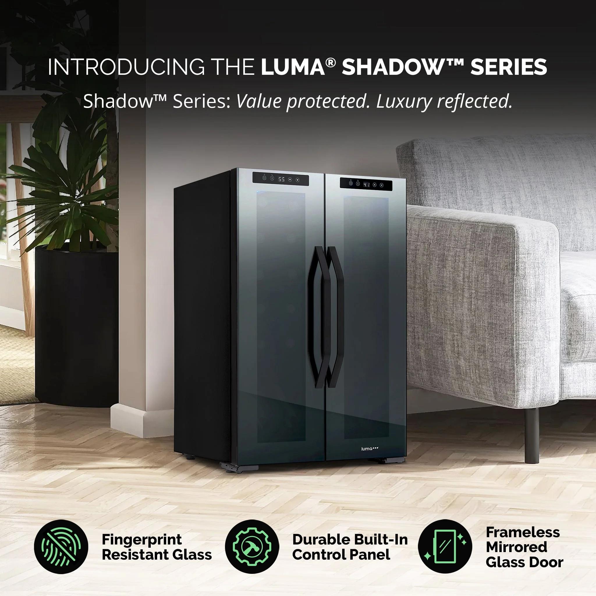 Luma Comfort 39-Can, 12-Bottle Freestanding Dual Zone Beverage Fridge - 20