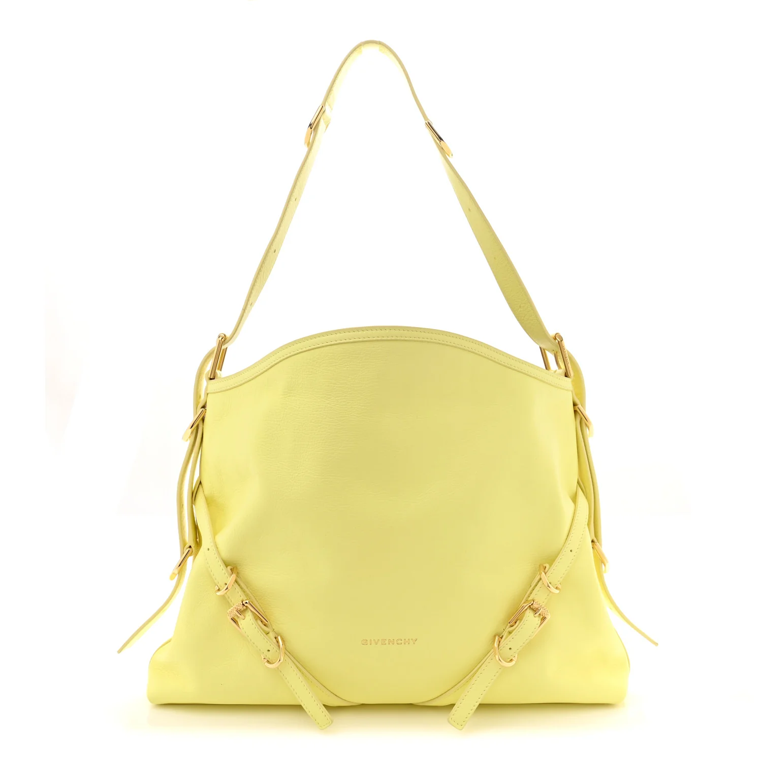 Calfskin Medium Voyou Bag Soft Yellow